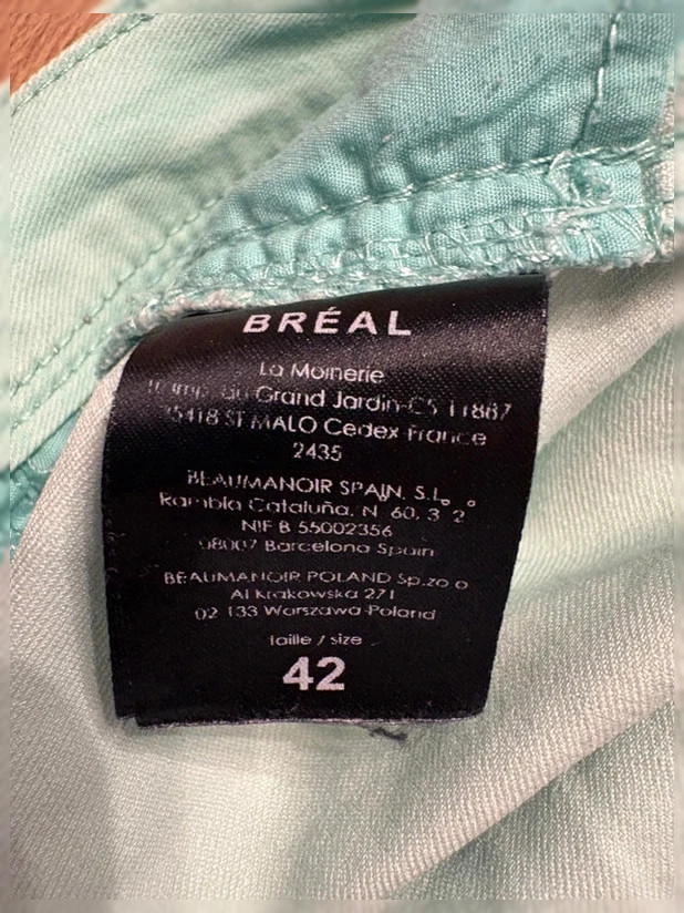 🔥 Pantalon BRÉAL - Vert d'eau/menthe - Taille 42 - Très bon état – Bréal – taille L / 40 / 12 4