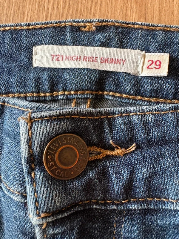 Jean skinny taille haute Levi's 721, W29 L30 – Levi's – taille S / 36 / 8 2