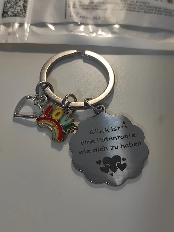 Porte-clés "Marraine" Love 🇩🇪
