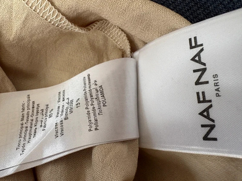 Magnifique Jupe portefeuille NAF NAF beige neuve taille 42 – Naf Naf – taille L / 40 / 12 3