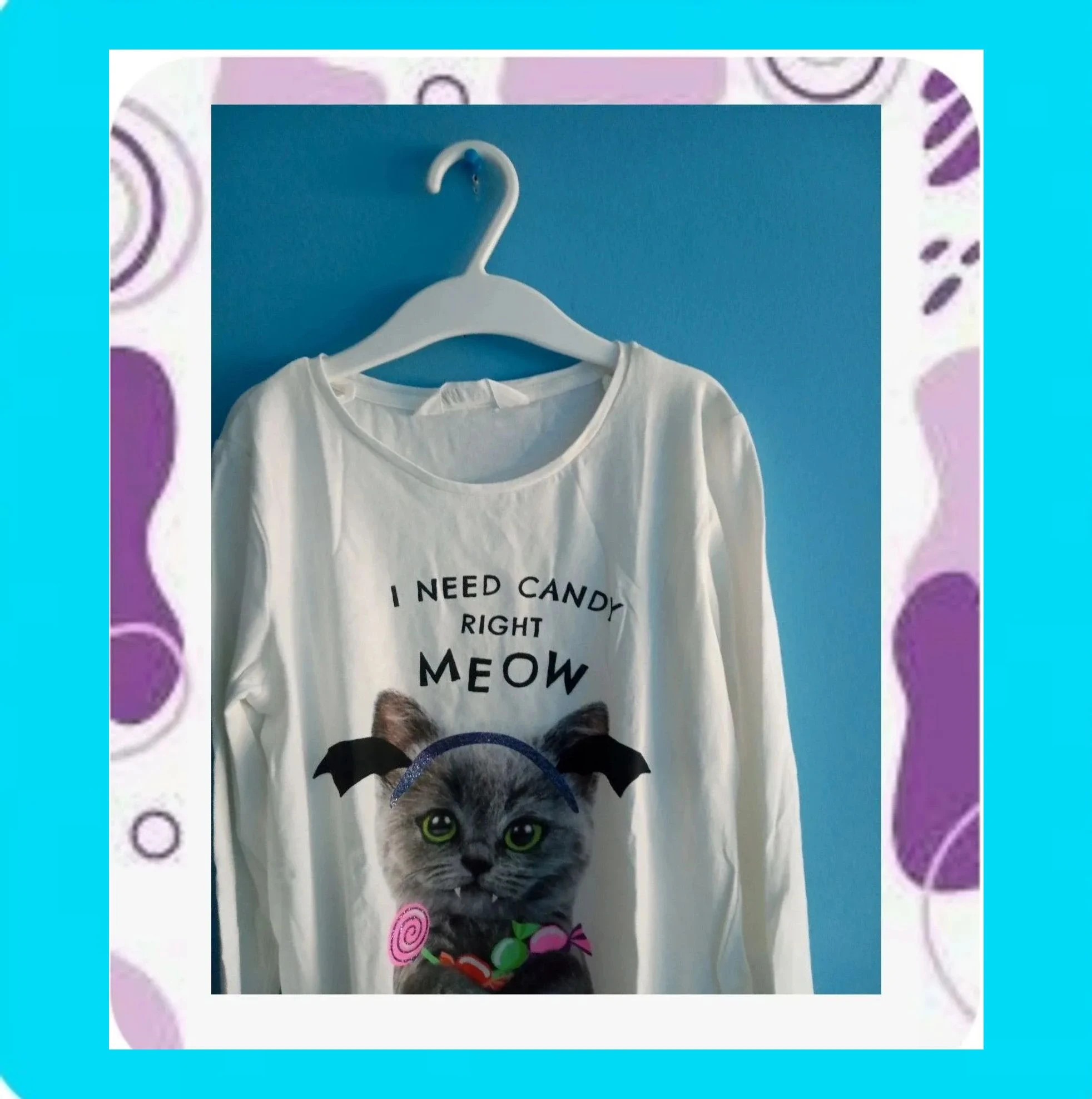 🩷 Preciosa Camiseta Niña Gatito 🩷 – H&M – taille 7 ans / 122 cm 2