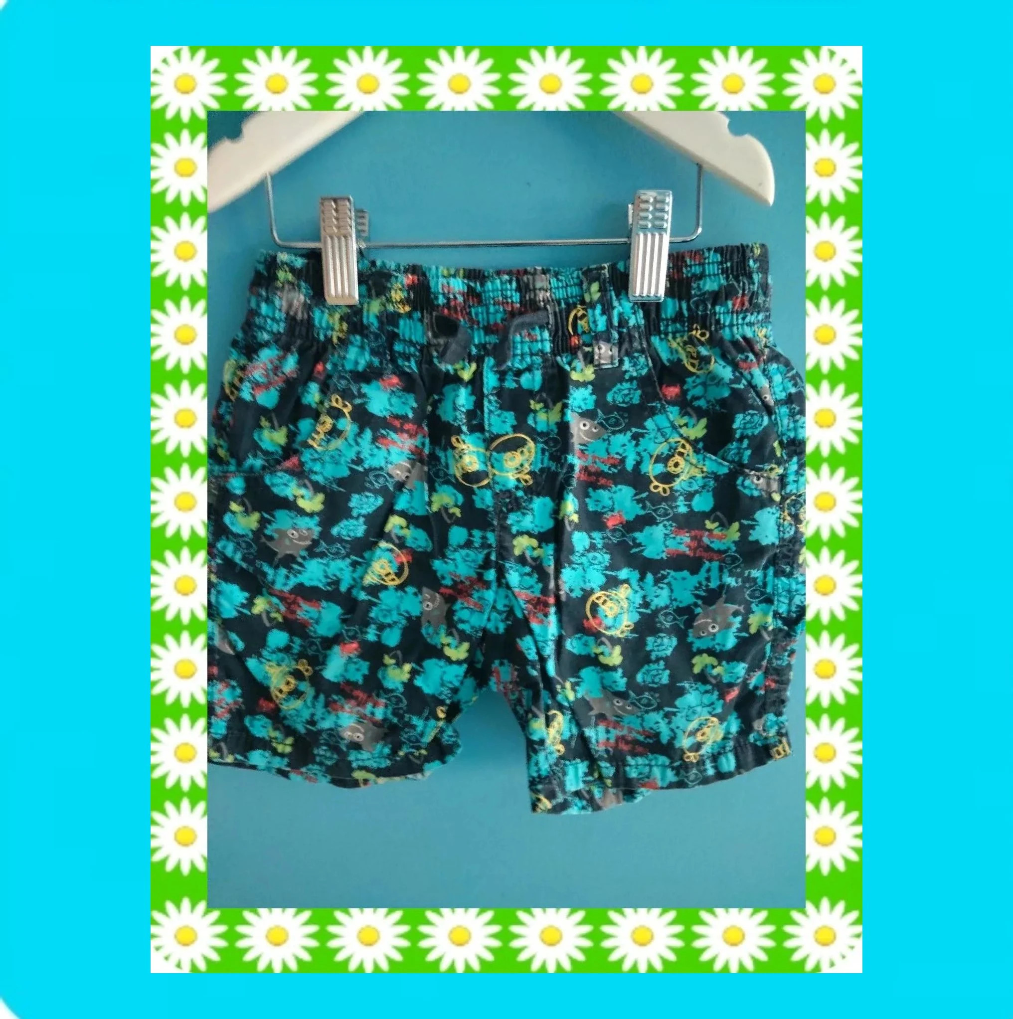 🩵 Pantalón Corto Niño Divertido Estampado Marino 🩵 – Lupilu – taille 4 ans / 104 cm 2
