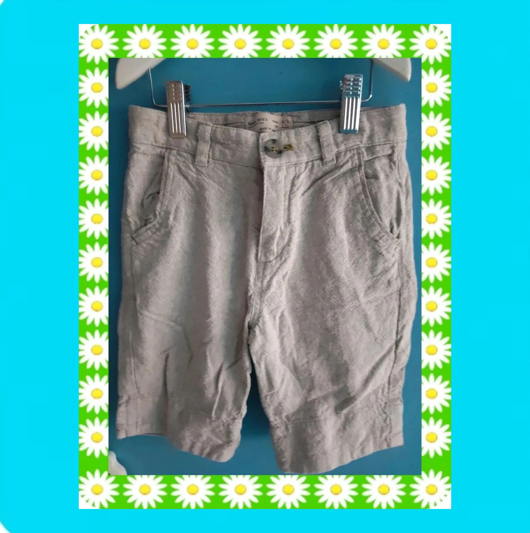 🩵 Pantalón Corto Niño Lino y Algodón 🩵 – Zara – taille 5 ans / 110 cm 2