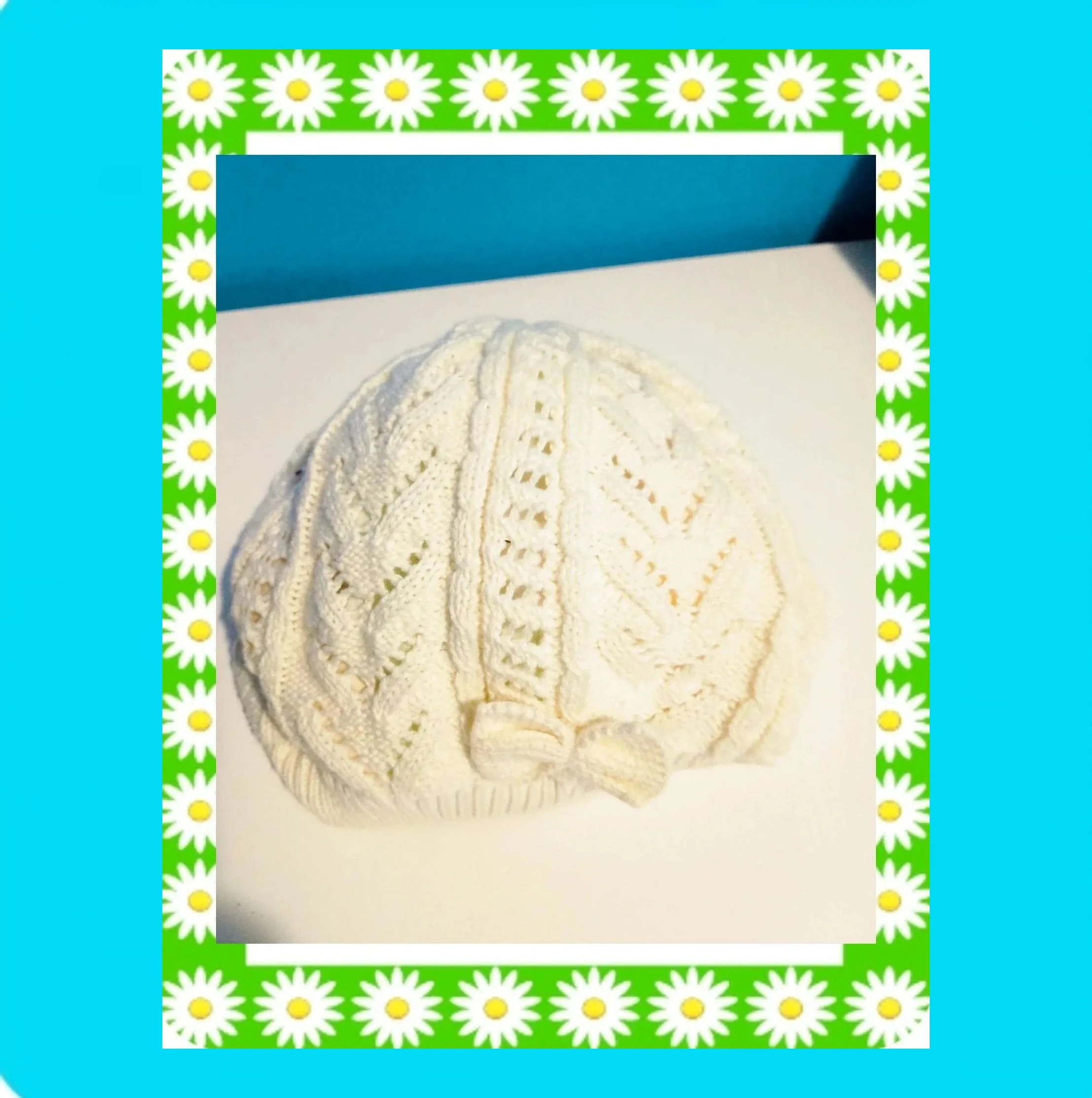 🩷 Precioso Gorro Punto Calado Niña 🩷 – Early Days – taille 2-3 ans, 51 cm 2