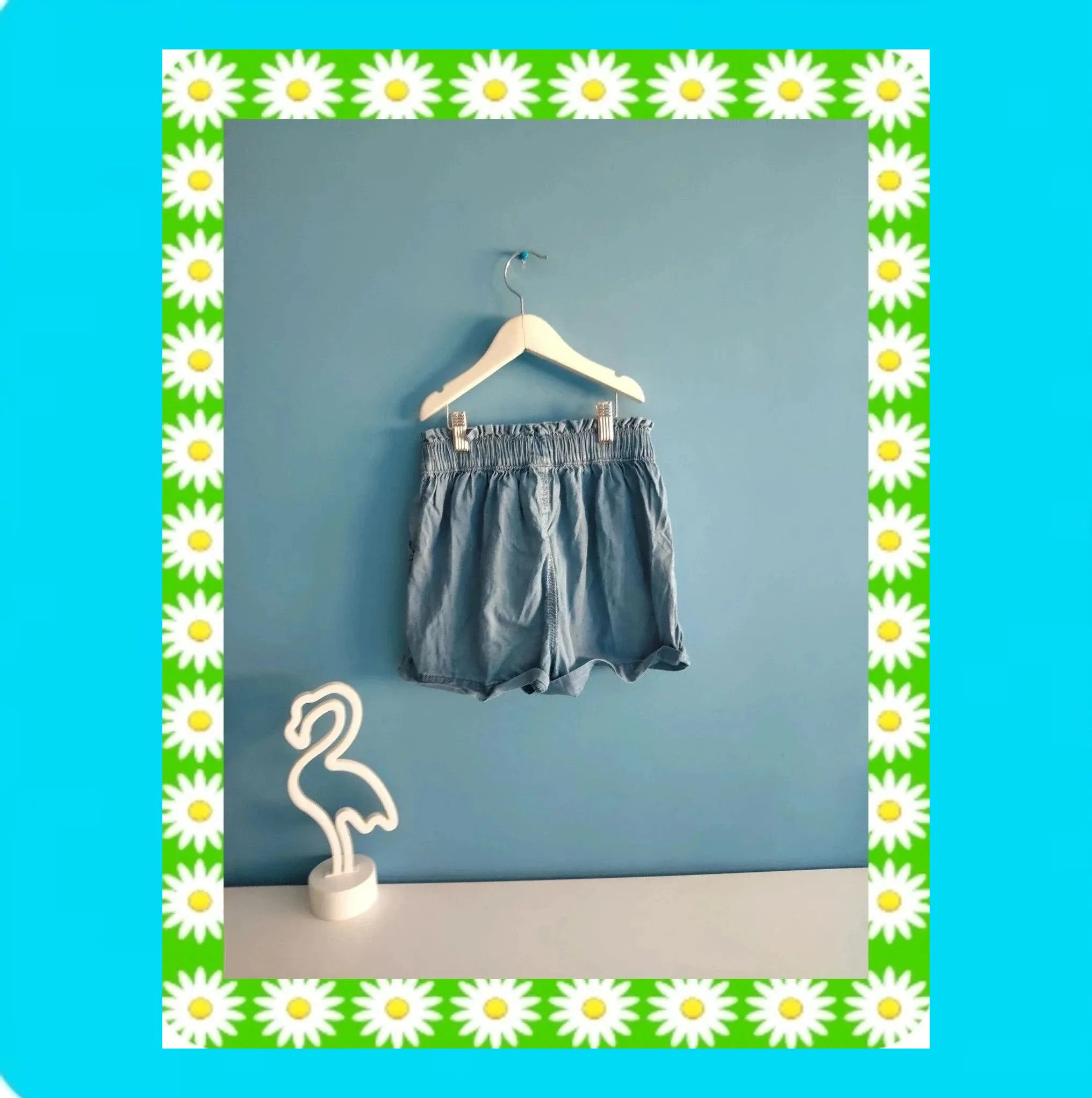 🩷 Shorts Niña Tiro Alto Denim Ligero 🩷 – Kiabi – taille 10 ans / 140 cm 2
