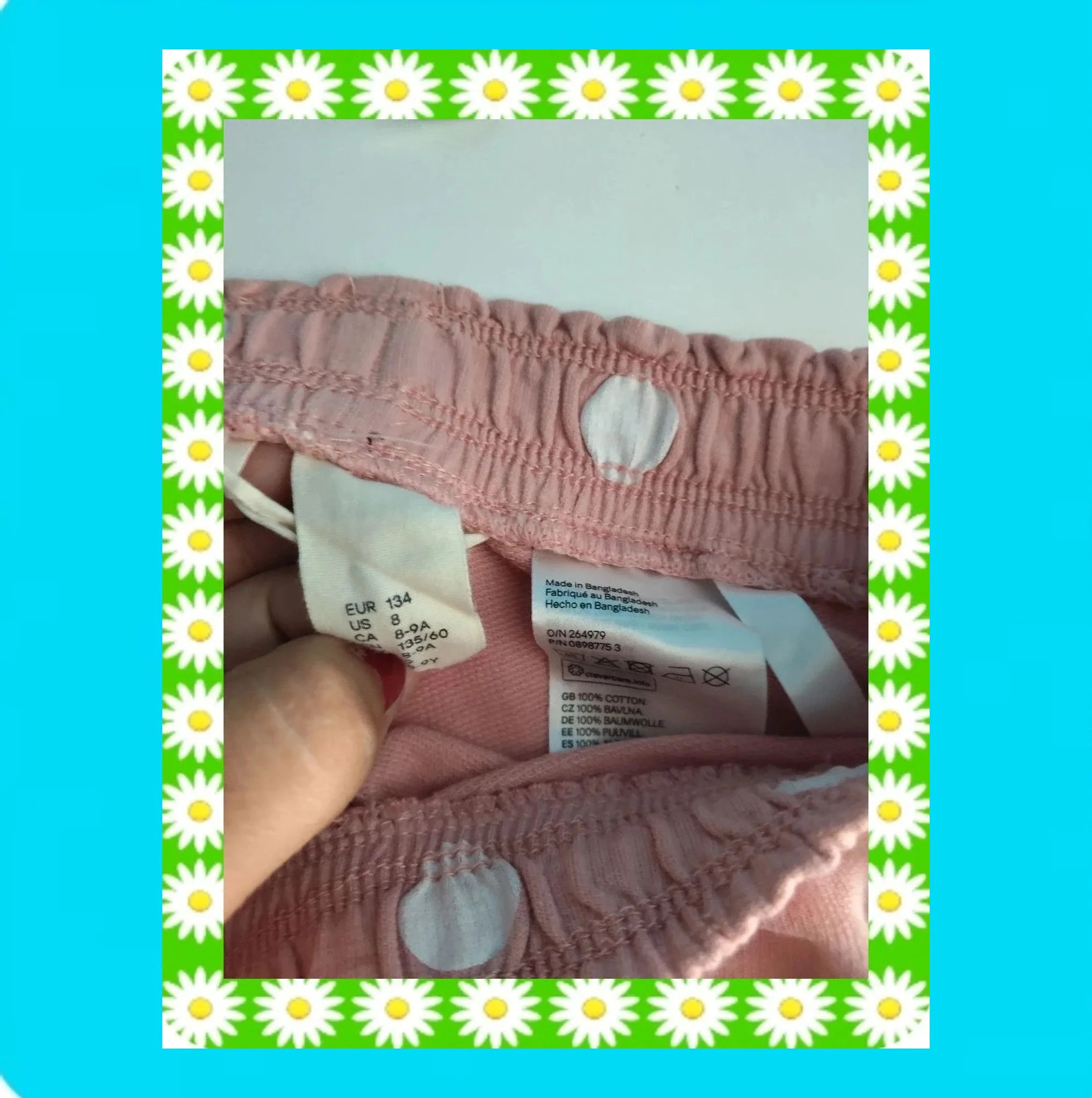 🩷 Shorts Niña Algodón Con Lunares 🩷 – H&M – taille 9 ans / 134 cm 5