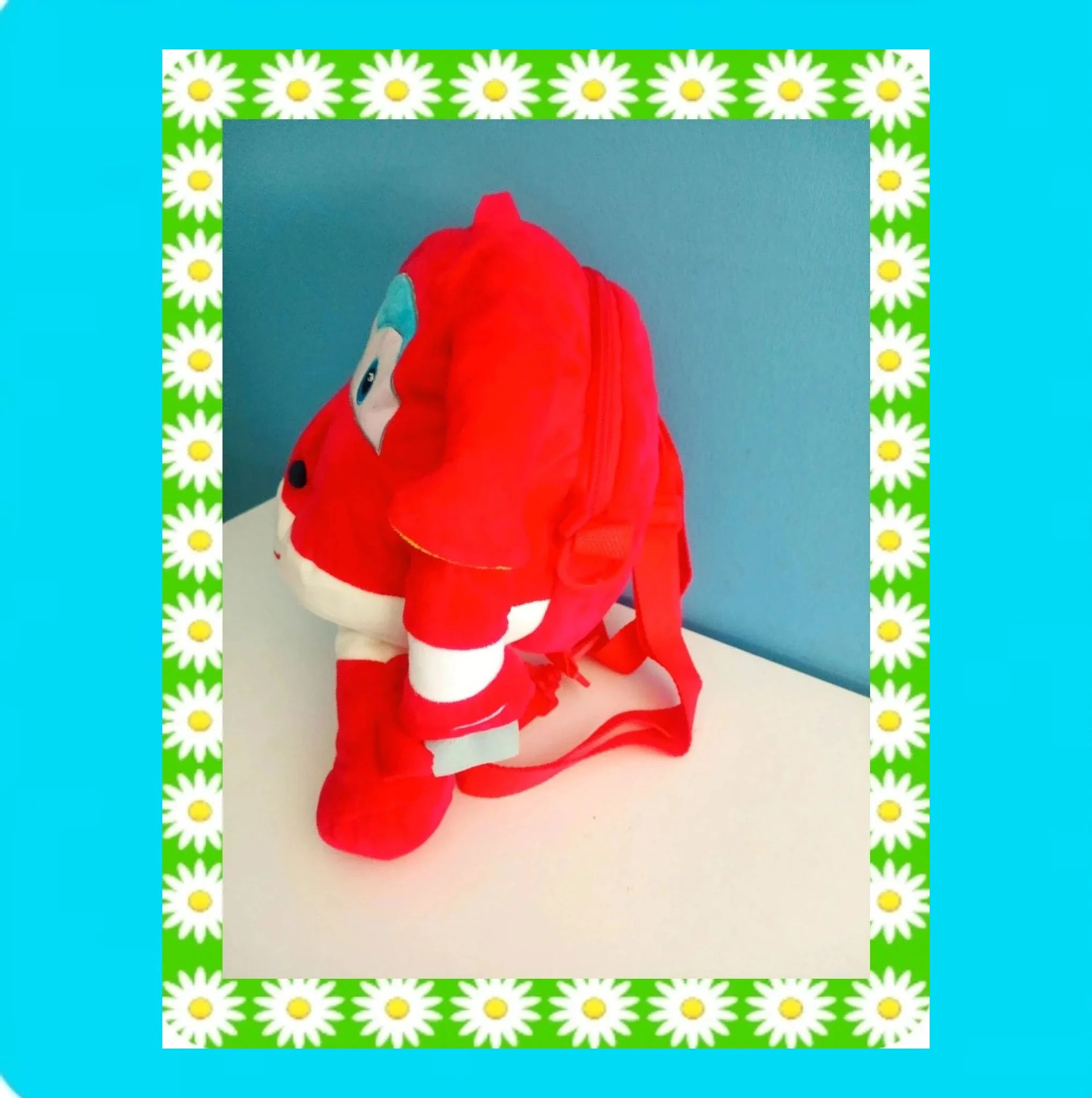 🩵 Bonita Mochila Infantil Peluche 🩵 – Super Wings 2