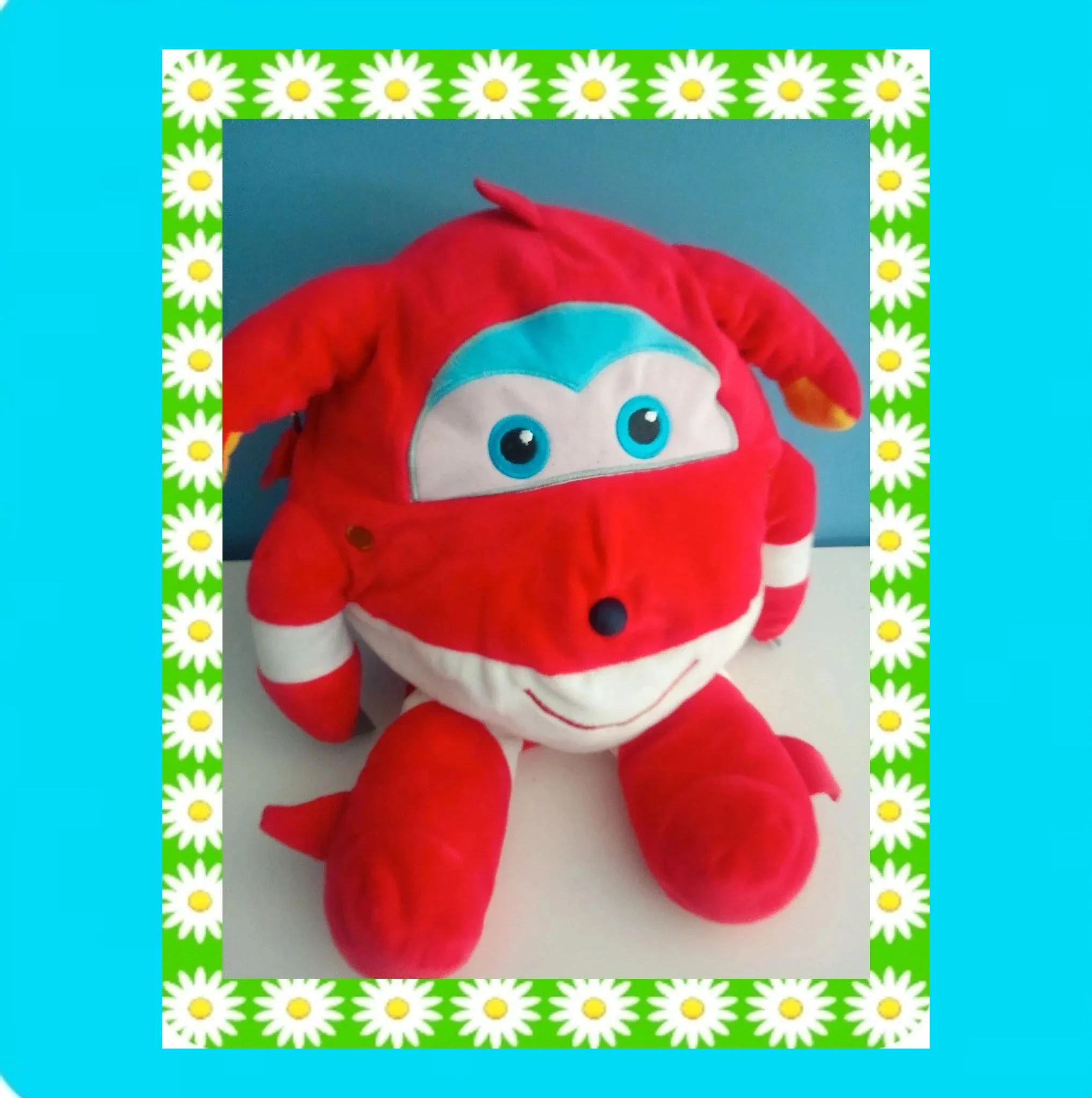 🩵 Bonita Mochila Infantil Peluche 🩵 – Super Wings 3