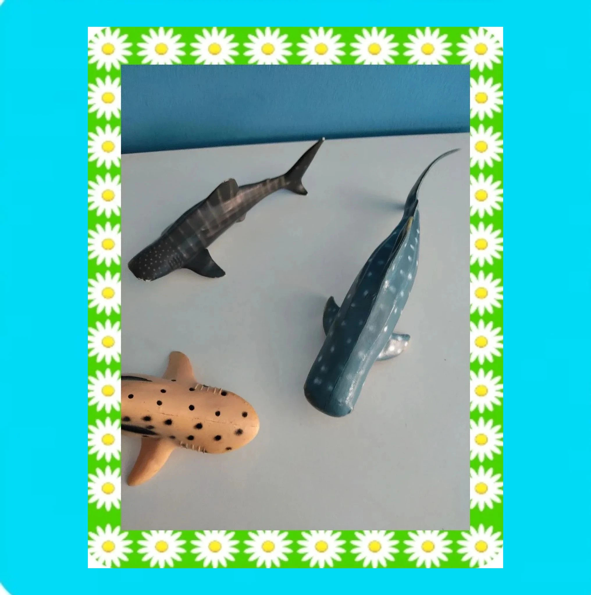 🩵 Lote Tres Tiburones Juguetes Mar 🩵 – taille Taille unique 3