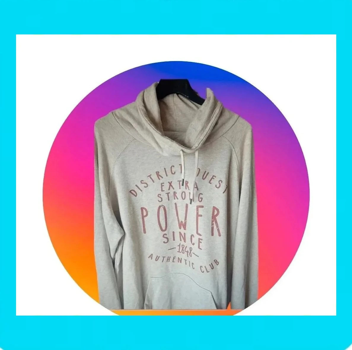 🩵 Sudadera Hombre Cuello Vuelto – OWK – taille XL 2