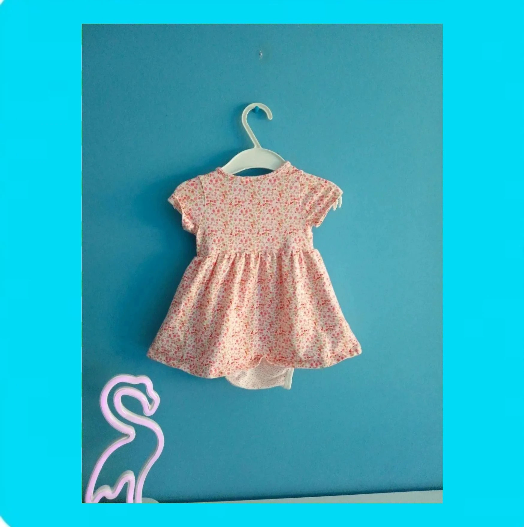 🩷 Bonito Vestido Body Bebé Niña 🩷 – H&M – taille 3-6 mois / 62 cm 2