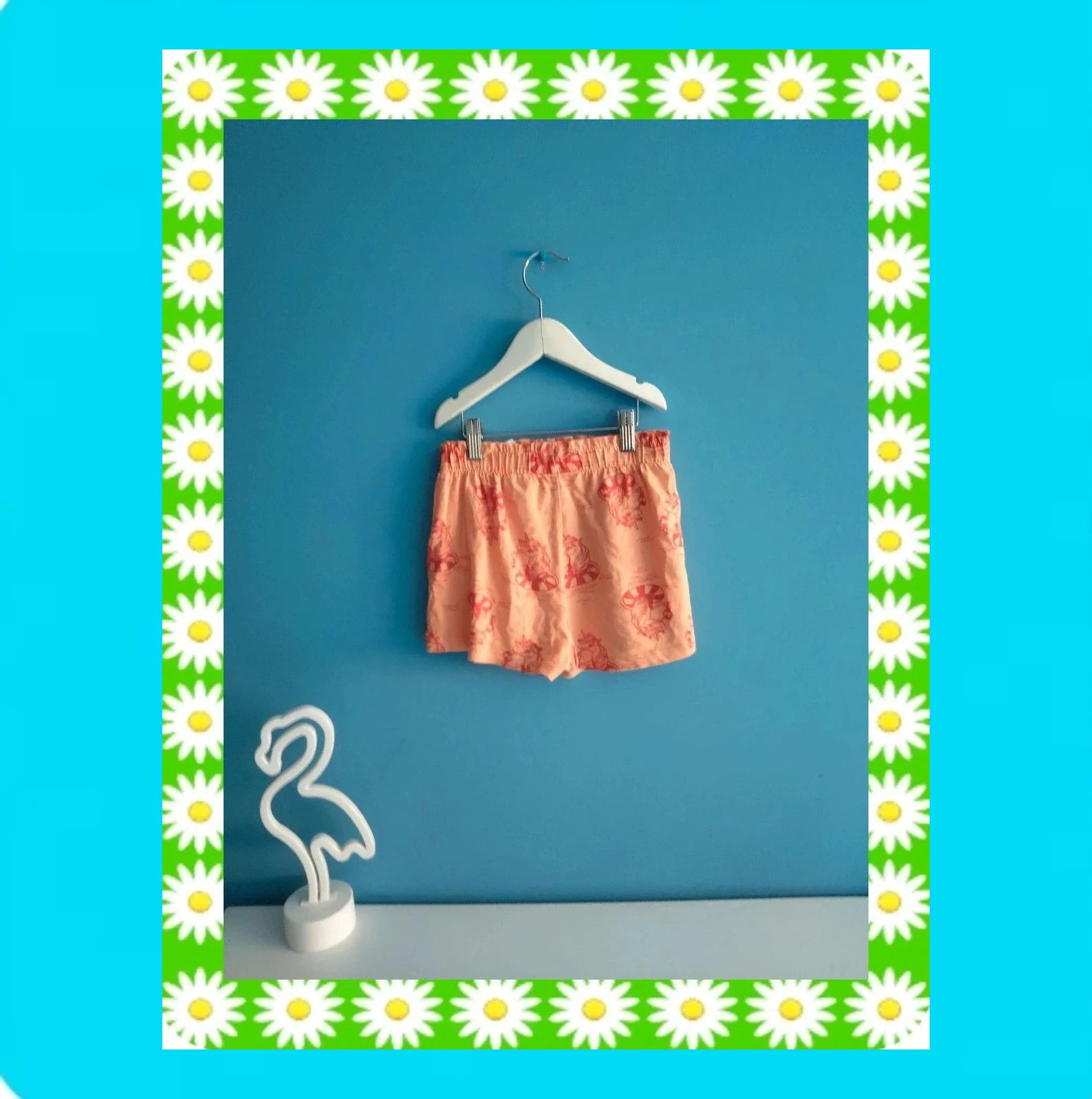 🩷 Shorts Niña Algodón Unicornios 🩷 – H&M – taille 8 ans / 128 cm 3