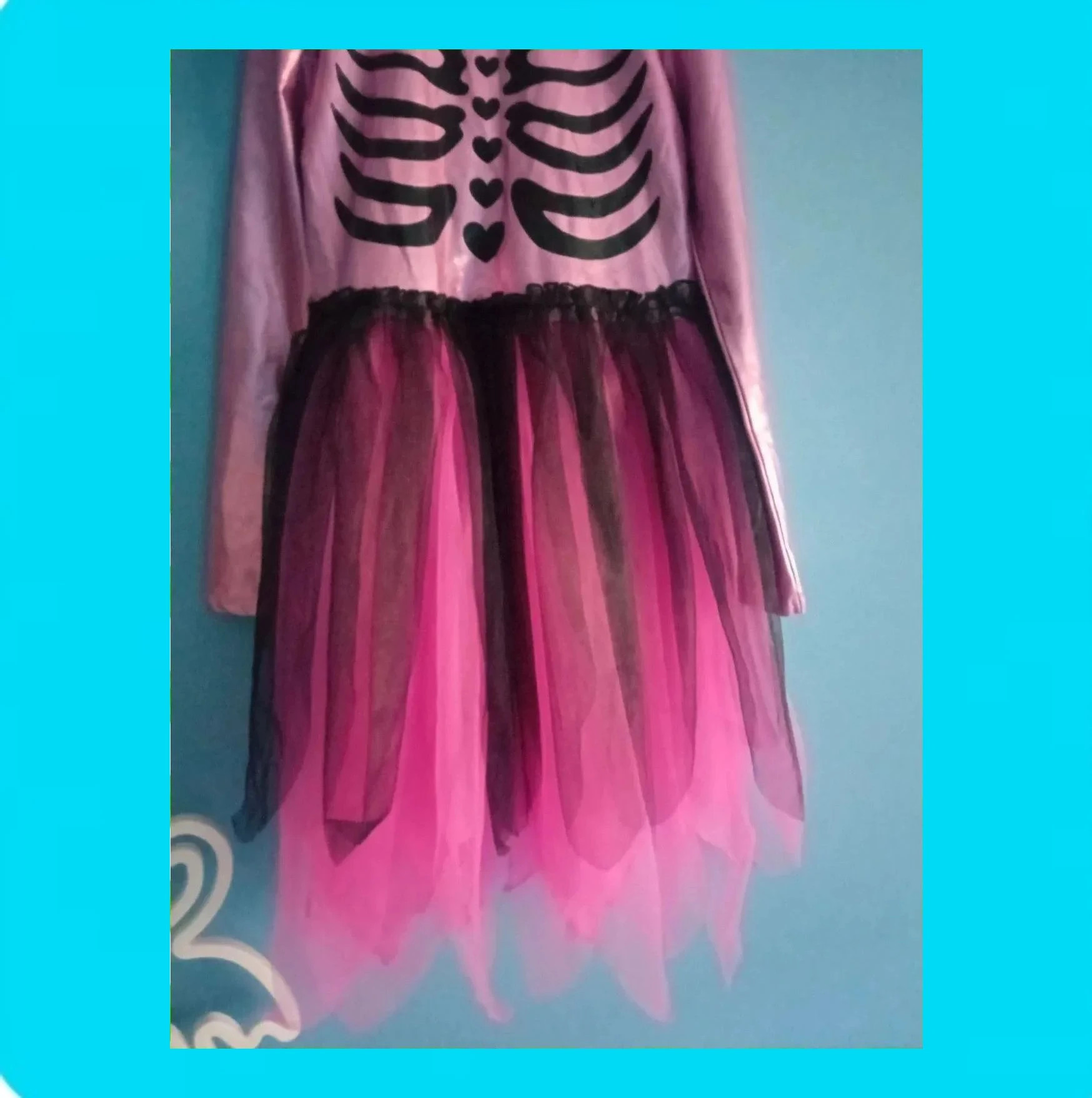 🩷 Vestido Niña Esqueleto Halloween 🩷 – H&M – taille 9 ans / 134 cm 3