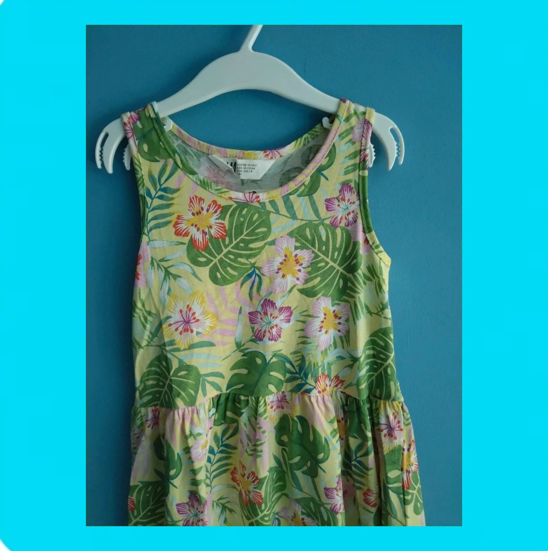 🩷 Bonito Vestido Niña Estampado 🩷 – H&M – taille 7 ans / 122 cm 3