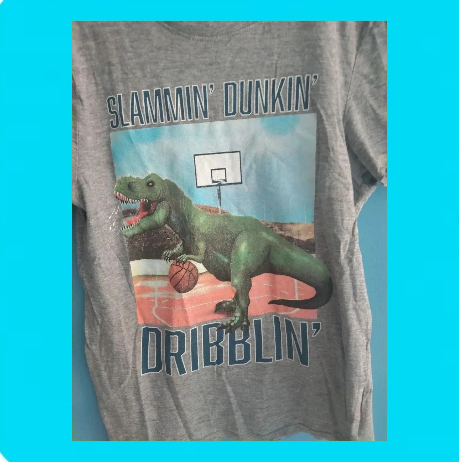 🩵 Camiseta Niño Dinosaurio Baloncesto 🩵 – H&M – taille 9 ans / 134 cm 2