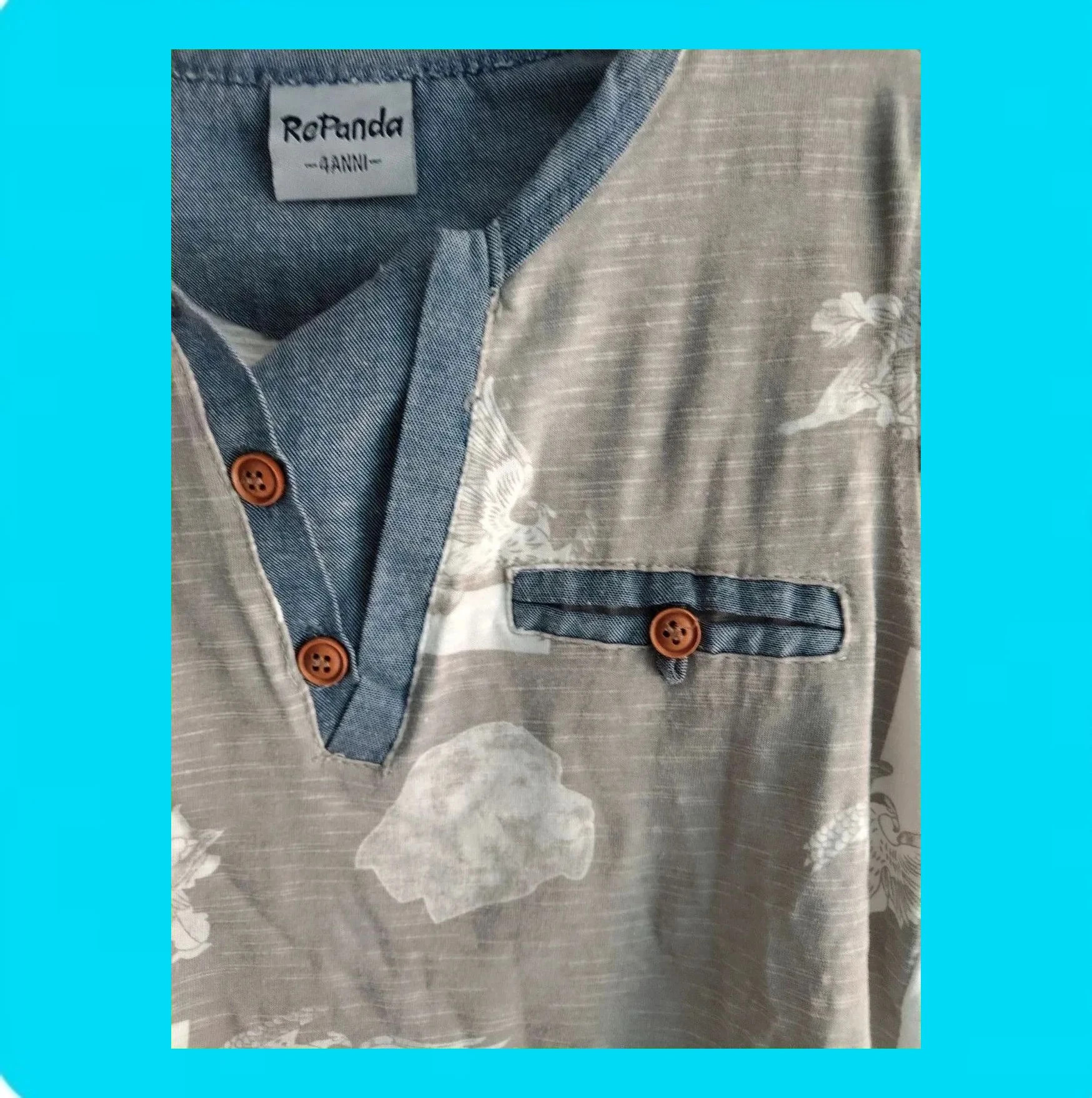 🩵 Bonita Camiseta Niño Cuello Pico 🩵 – RePanda – taille 4 ans / 104 cm 5