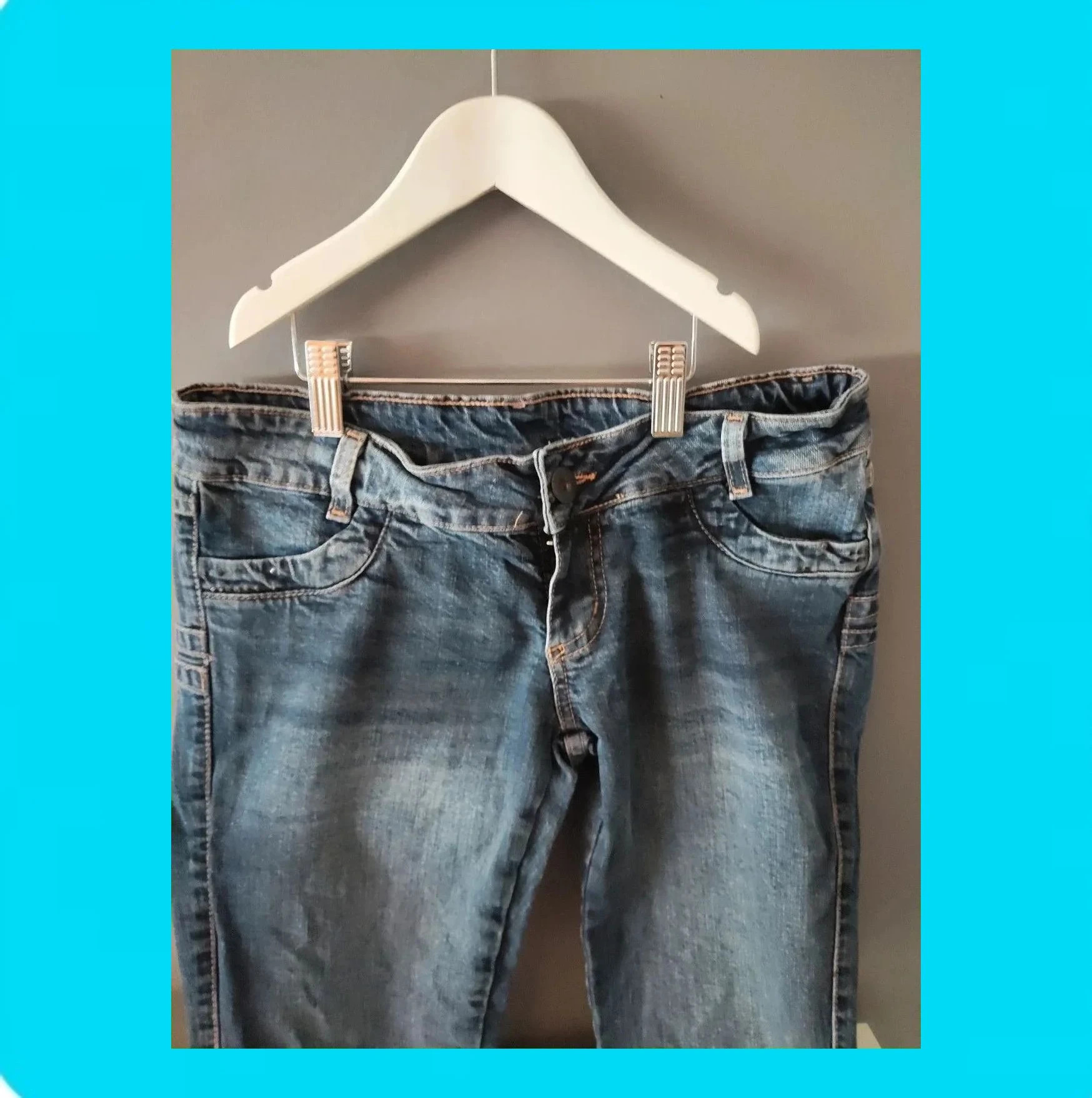 🩷 Pantalón Denim Pitillo Mujer 🩷 – Saway – taille S / 36 / 8 3