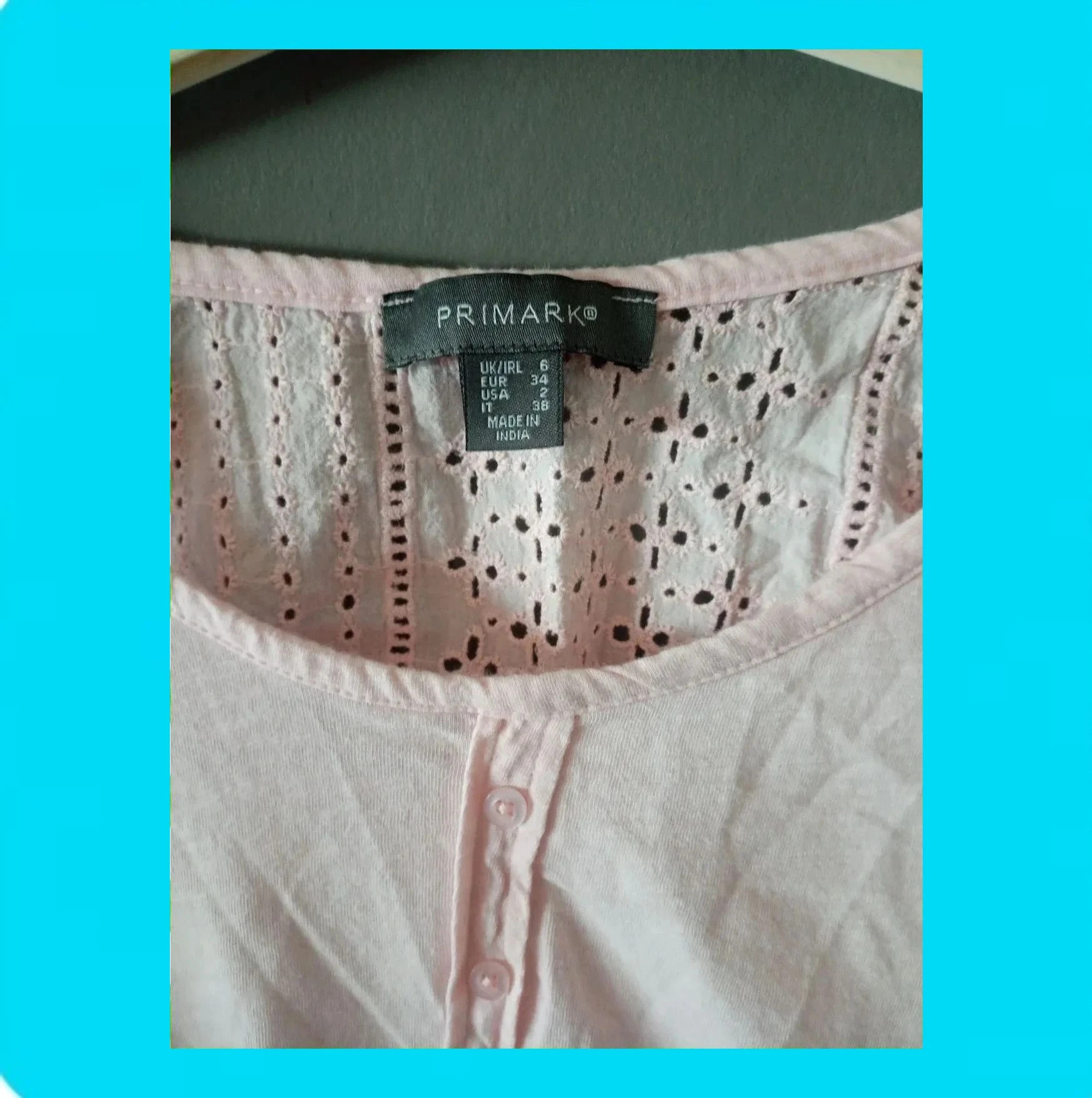💗 Original Camiseta Top Calada 💗 – Primark – taille XS / 34 / 6 3