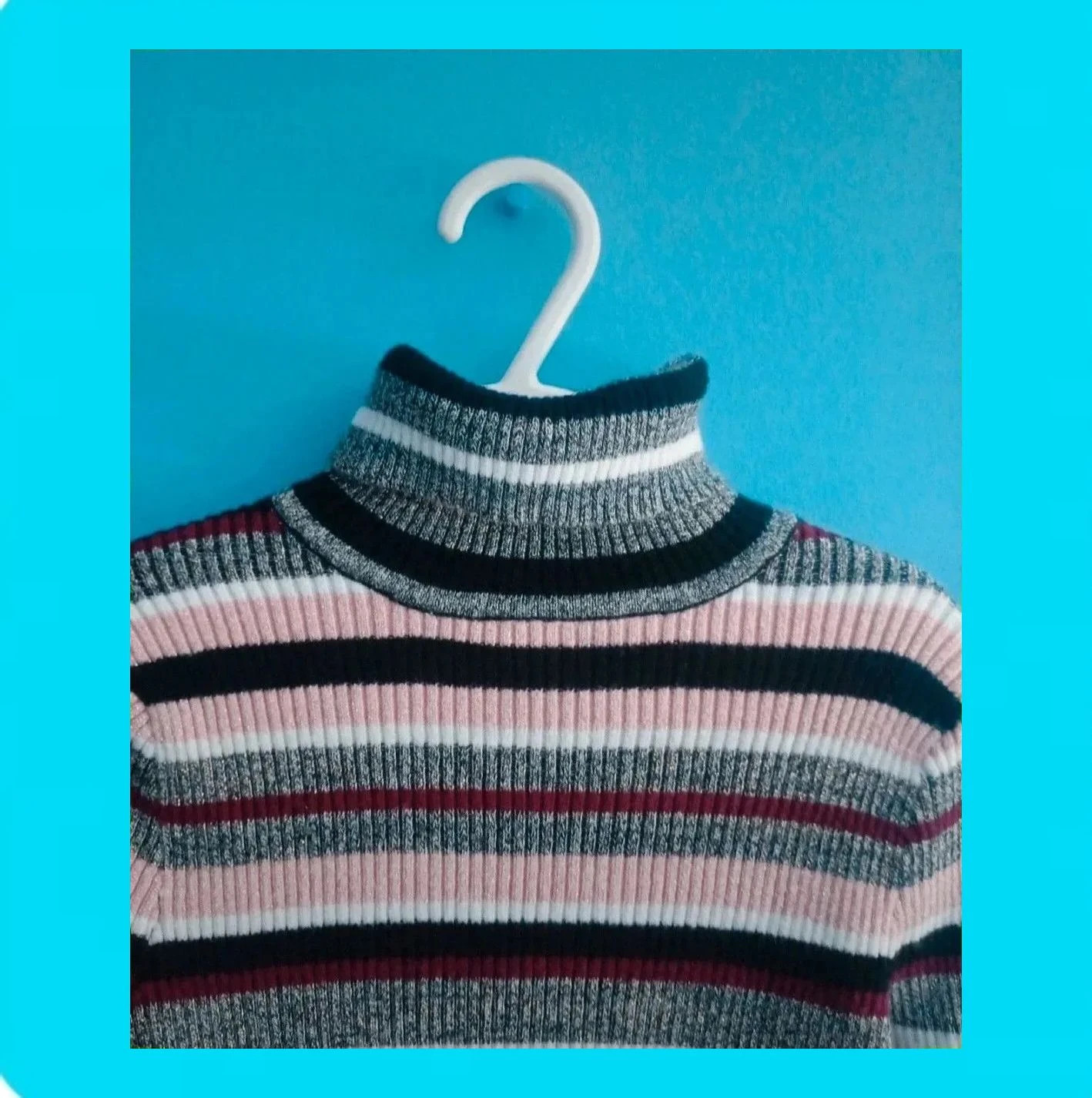 🩷 Jersey Niña Rayas Cuello Alto 🩷 – Primark – taille 7 ans / 122 cm 2