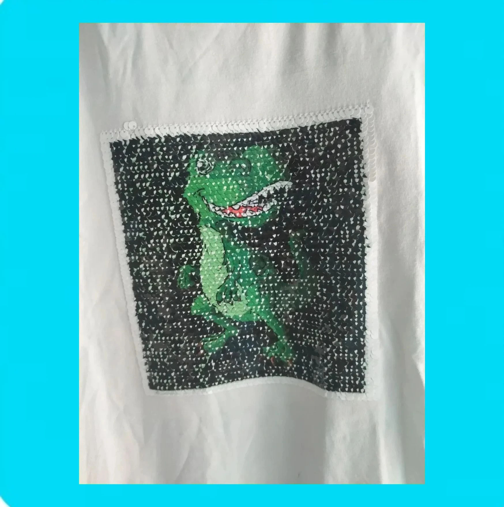 🩵 Camiseta Dinosaurio Lentejuelas reversibles 🩵 – Palomino – taille 10 ans / 140 cm 4