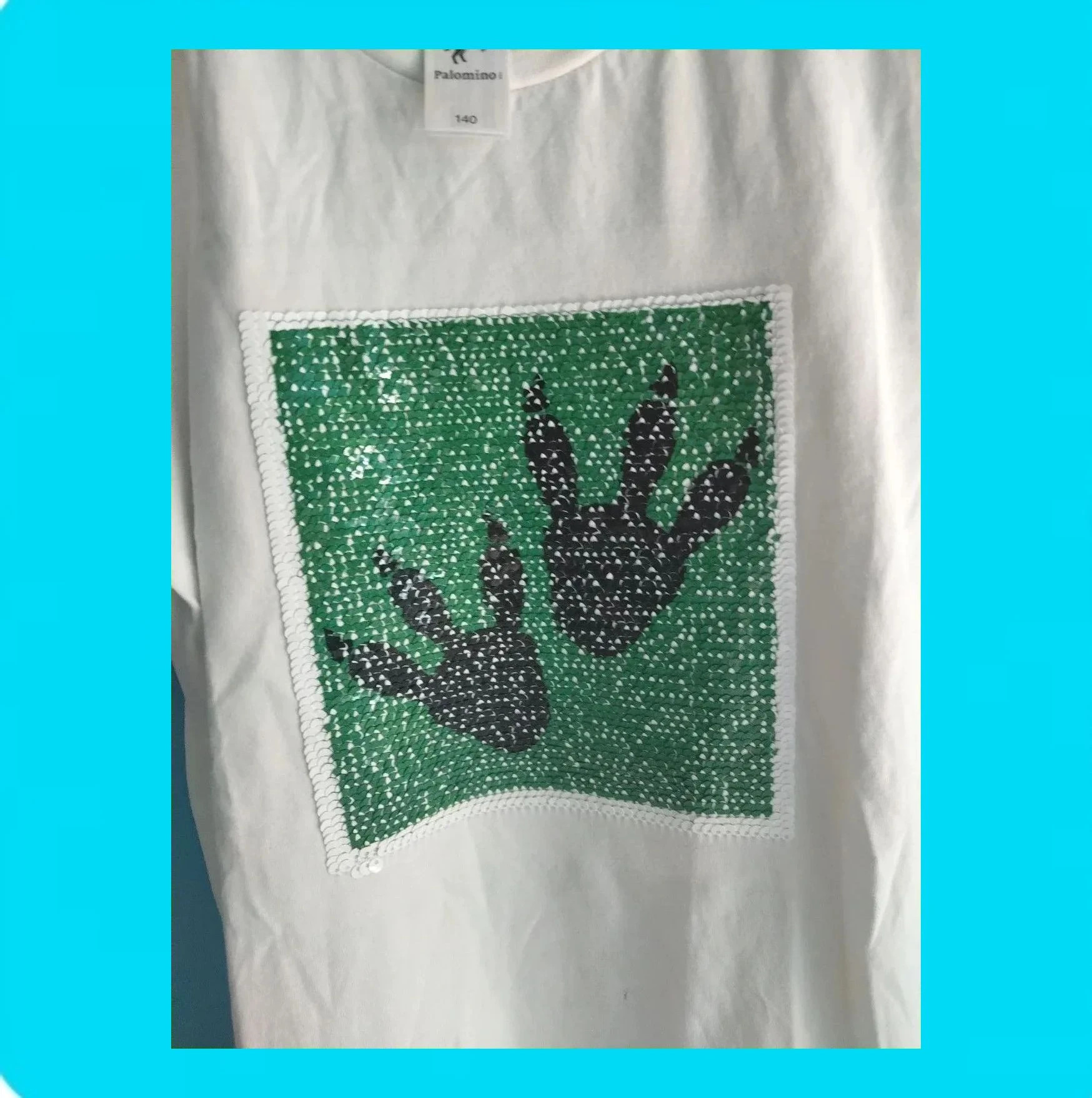 🩵 Camiseta Dinosaurio Lentejuelas reversibles 🩵 – Palomino – taille 10 ans / 140 cm 5