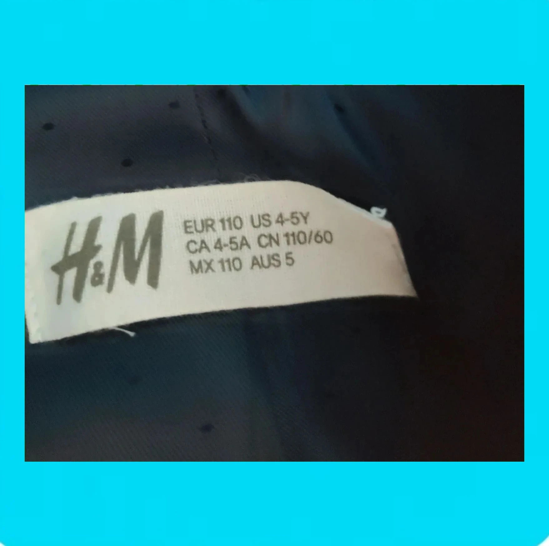 🩵 Preciosa Americana Traje Niño 🩵 – H&M – taille 5 ans / 110 cm 4