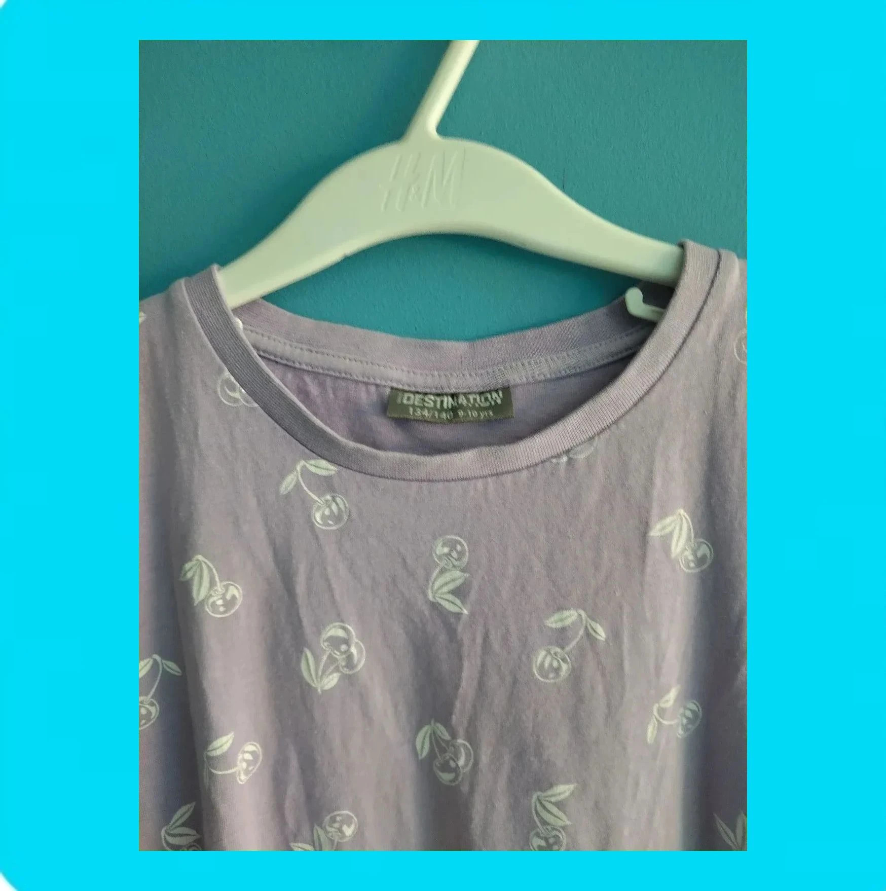 🩷 Bonita Camiseta Niña Cerezas 🩷 – DESTINATION – taille 9 ans / 134 cm 3