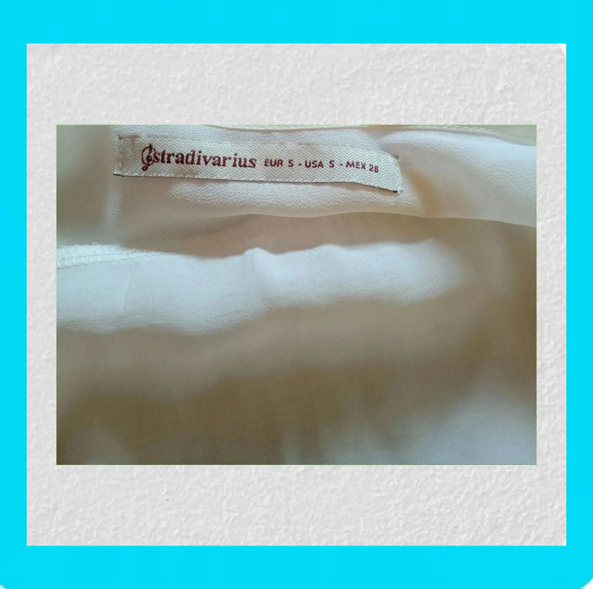 🩷 Camiseta Mujer Semitransparente 🩷 – Stradivarius – taille S / 36 / 8 4