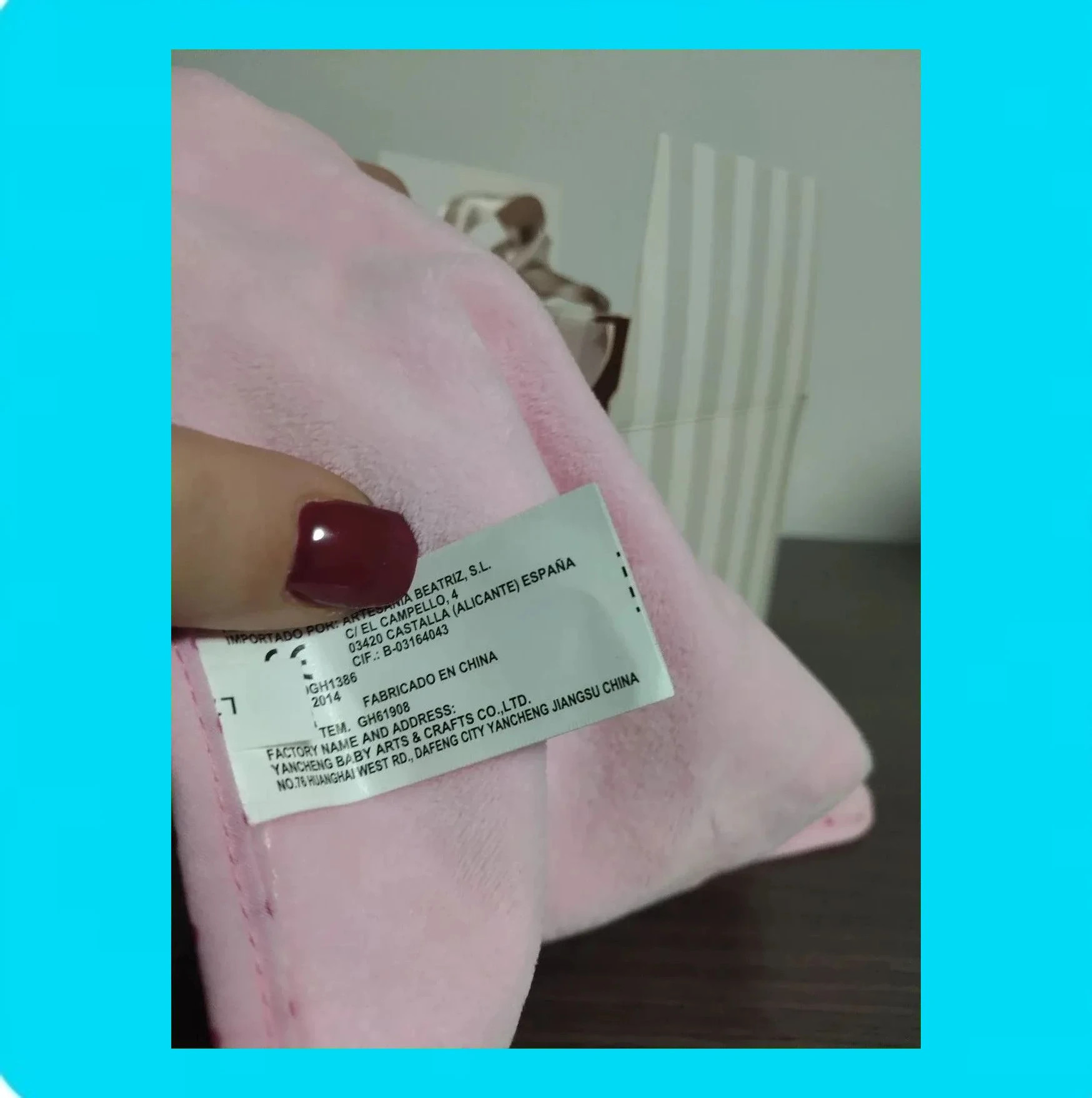 🩷 Bonita Mantita Apego 🩷 – taille Taille unique 4