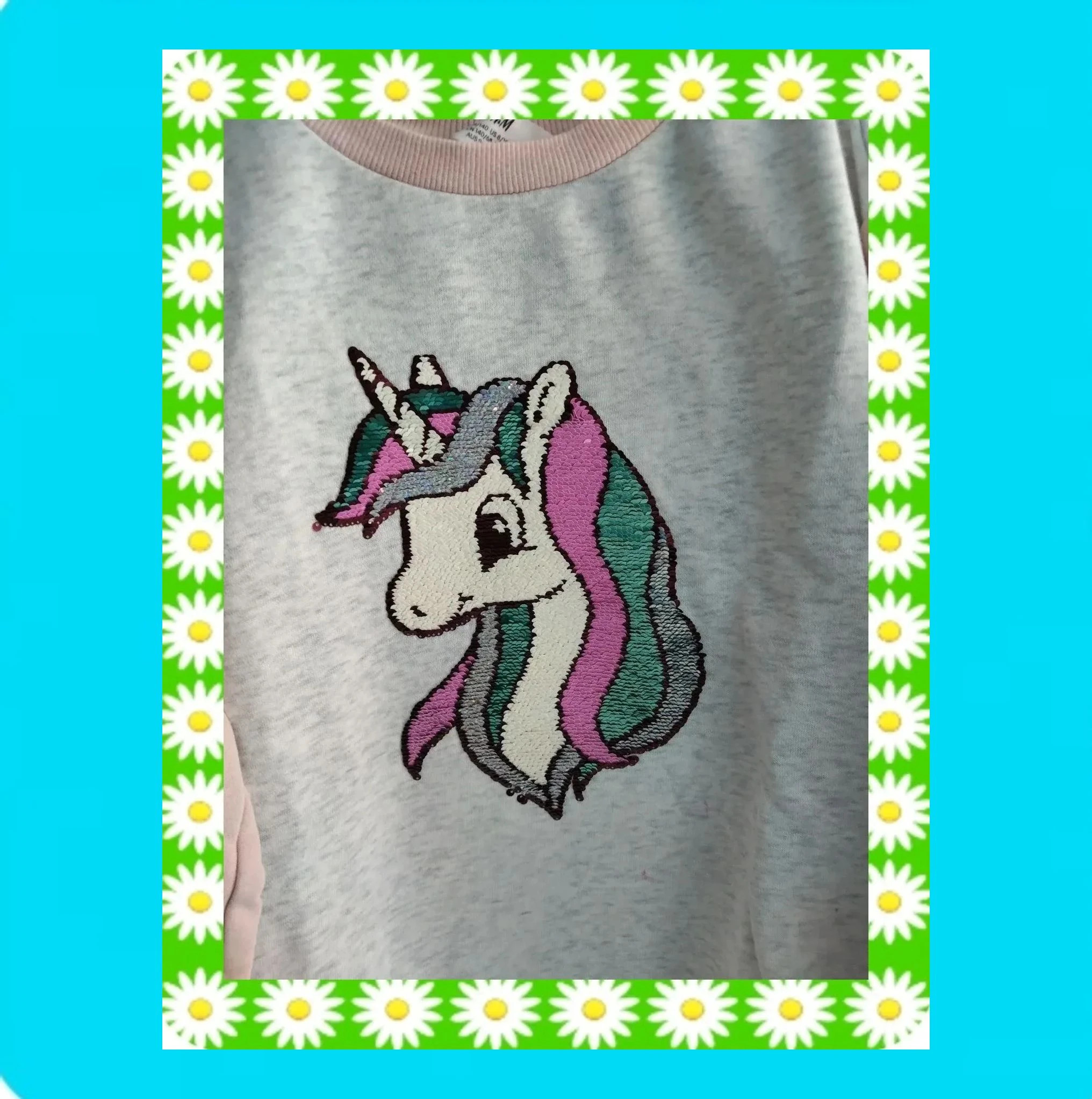 🩷 Sudadera Niña Unicornio Lentejuelas Reversibles 🩷 – H&M – taille 9 ans / 134 cm 2