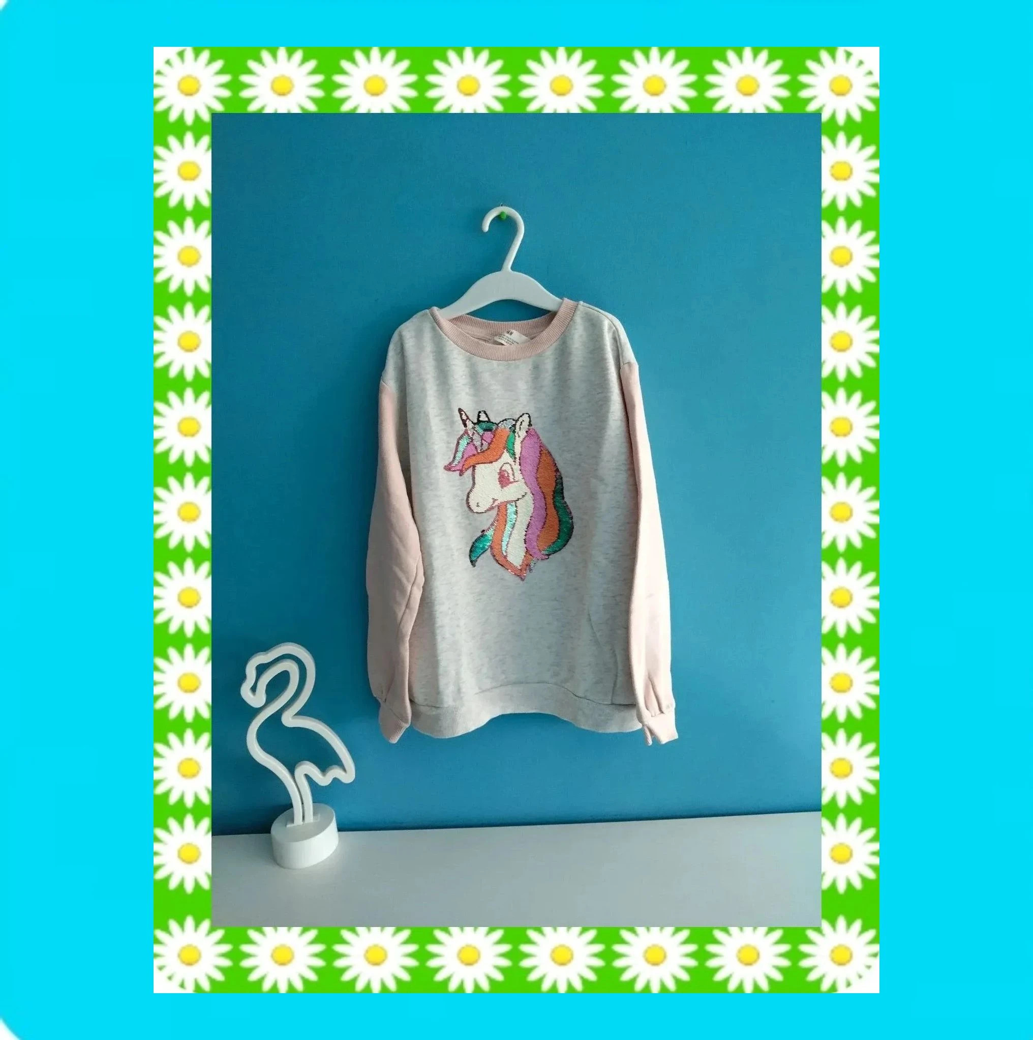 🩷 Sudadera Niña Unicornio Lentejuelas Reversibles 🩷 – H&M – taille 9 ans / 134 cm 3