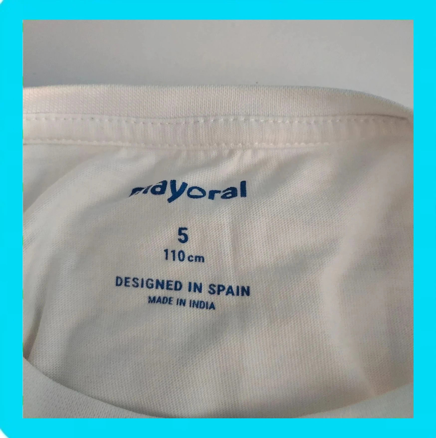 🩵 Camiseta Niño Mayoral 🩵 – Mayoral – taille 5 ans / 110 cm 5
