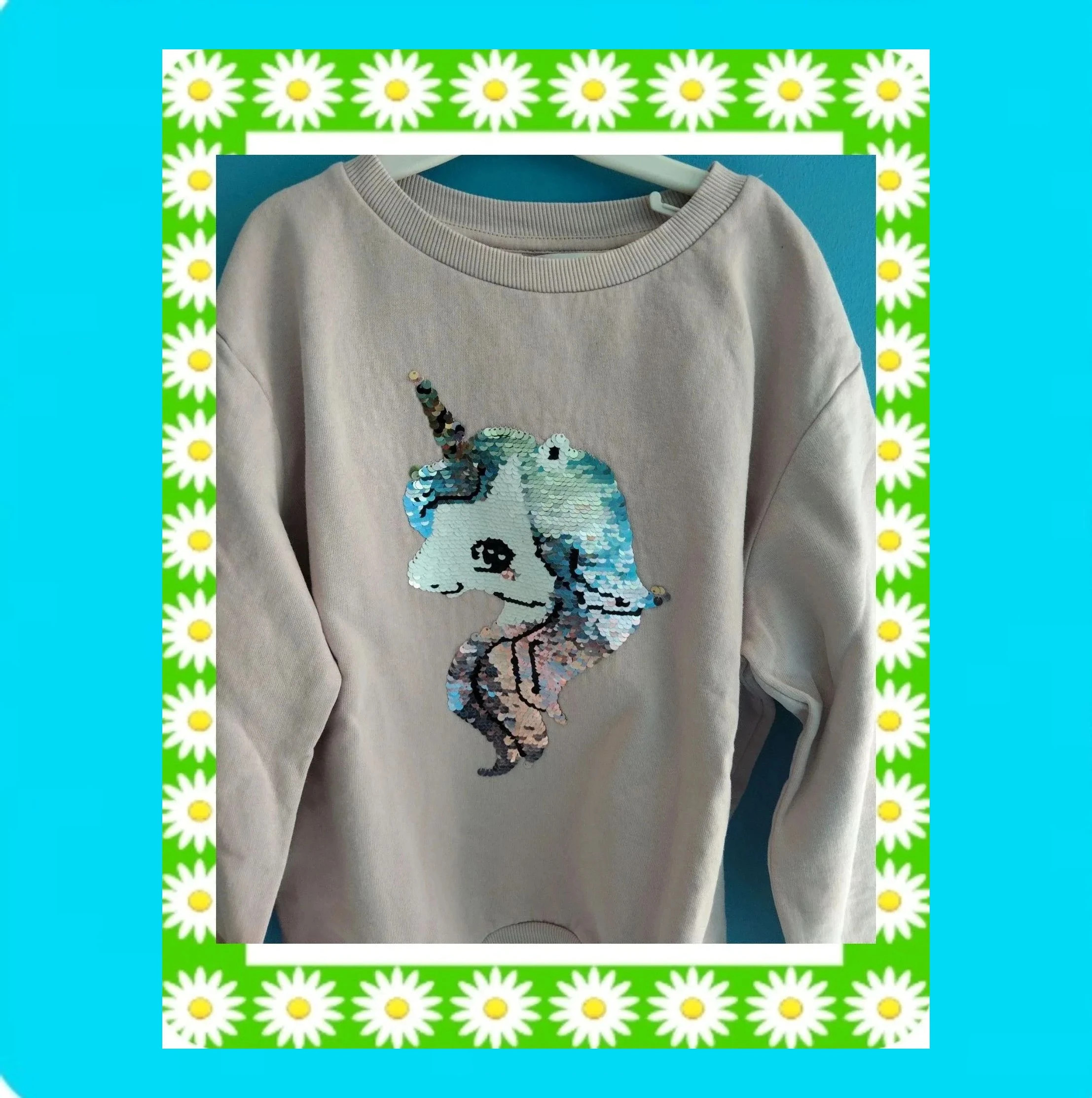 🩷 Sudadera Unicornio Lentejuelas Reversibles 🩷 – H&M – taille 9 ans / 134 cm 2