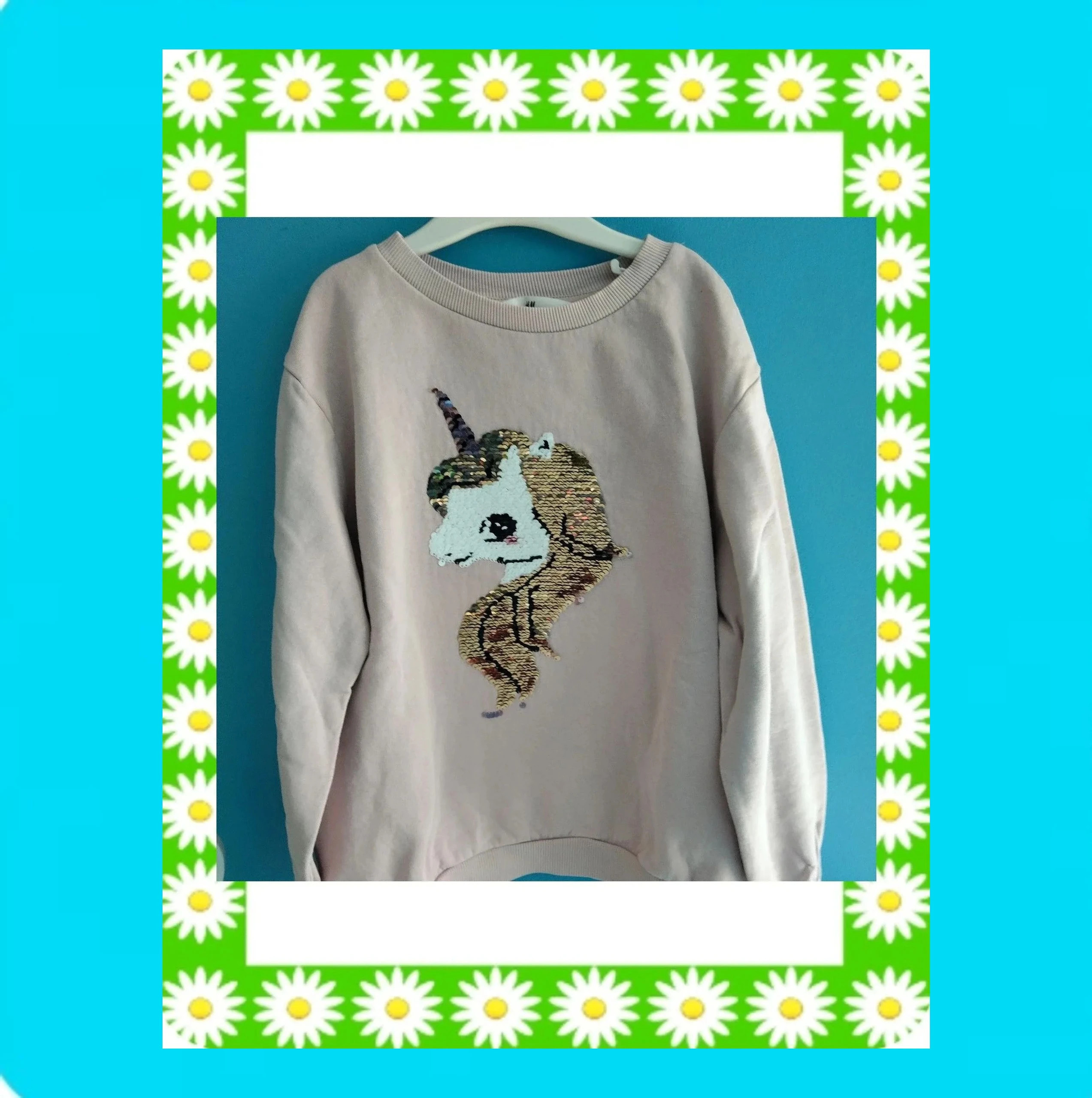🩷 Sudadera Unicornio Lentejuelas Reversibles 🩷 – H&M – taille 9 ans / 134 cm 5