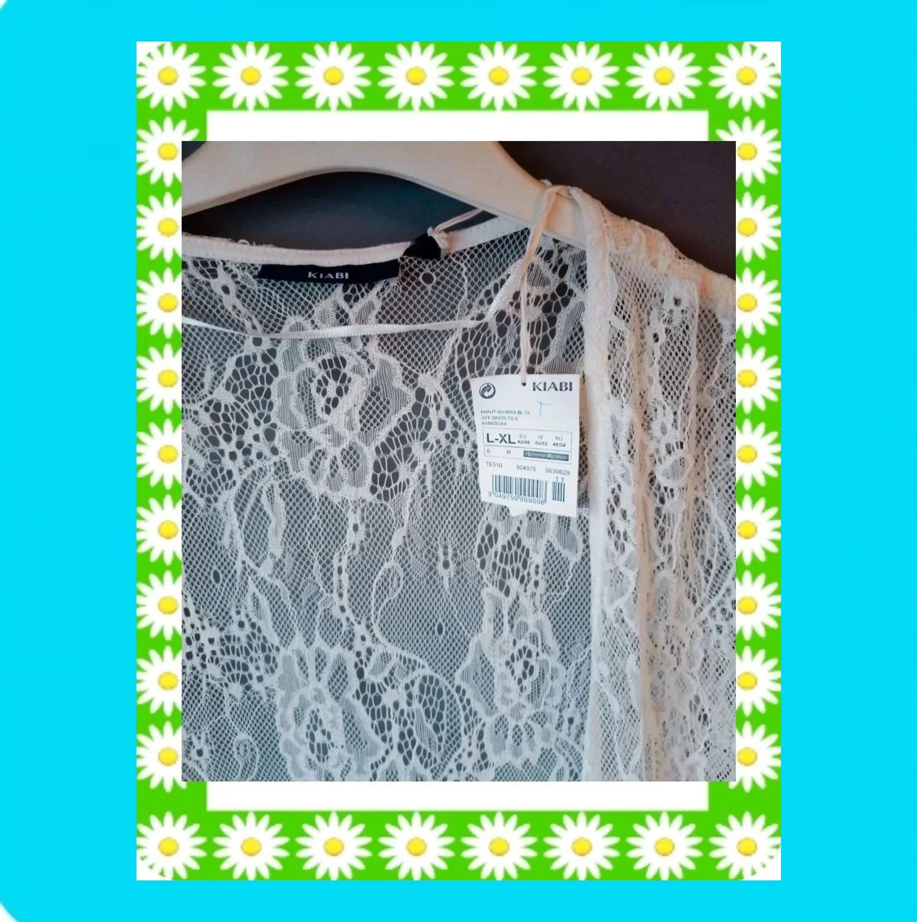 💗 Camisa Sobretodo Mujer Encaje 💗 – Kiabi – taille L / 40 / 12 3