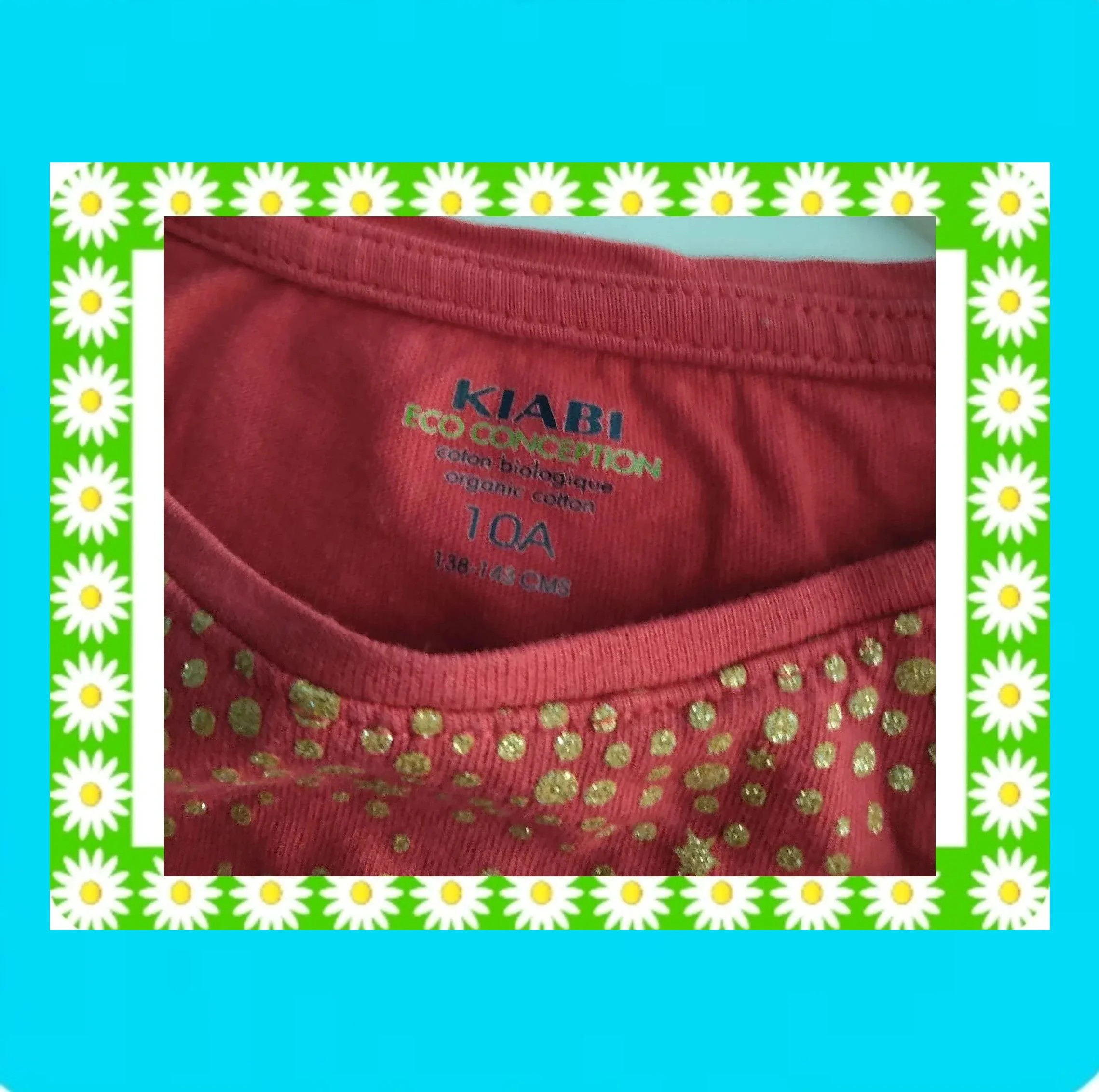 🩷 Camiseta Niña Detalles Dorados 🩷 – Kiabi – taille 10 ans / 140 cm 5