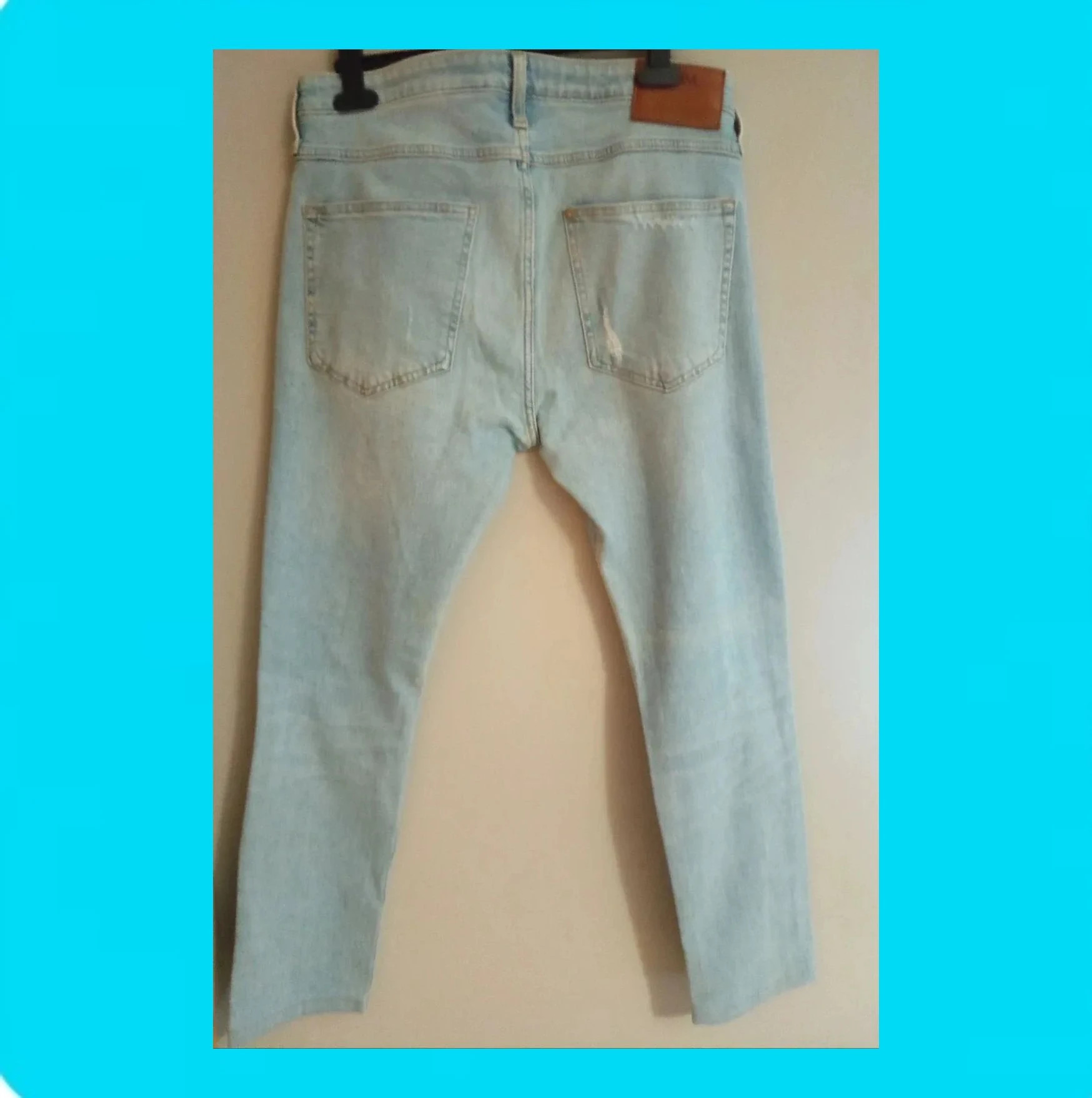 🩵 Pantalón Denim Hombre Skinny Low Waist – H&M – taille W33 | FR 42 3