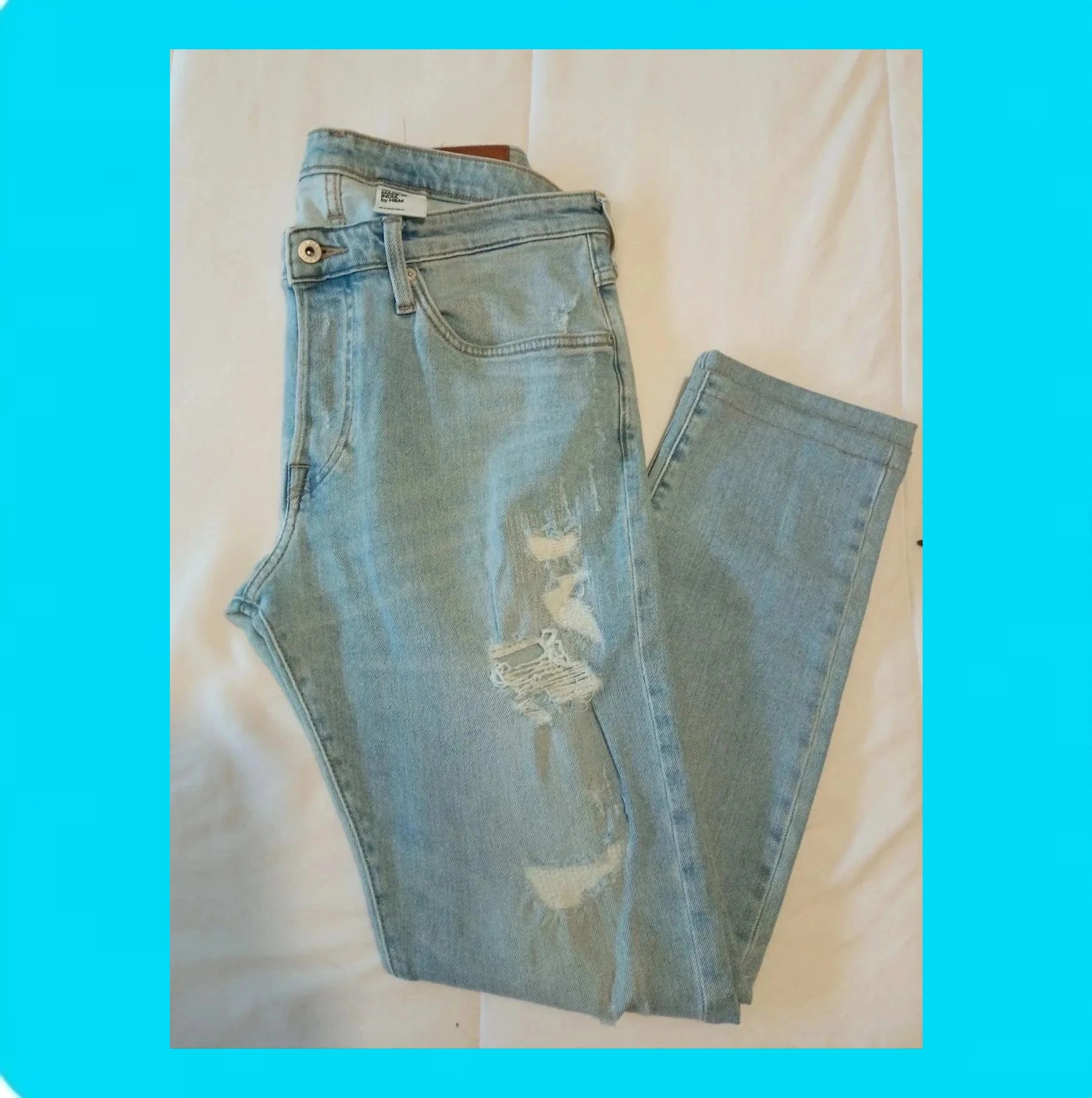 🩵 Pantalón Denim Hombre Skinny Low Waist – H&M – taille W33 | FR 42