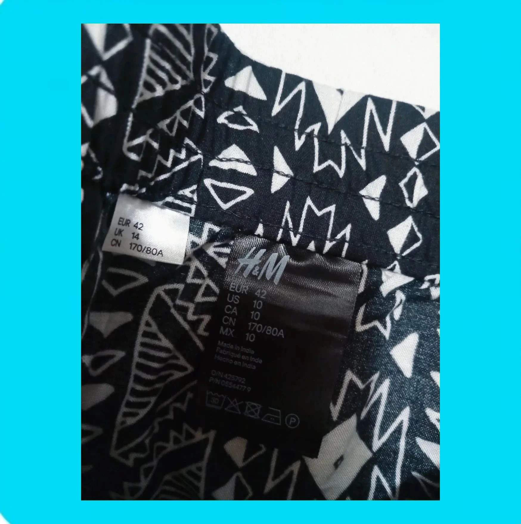 💗 Pantalón Mujer Largo Estampado 💗 – H&M – taille XL / 42 / 14 3