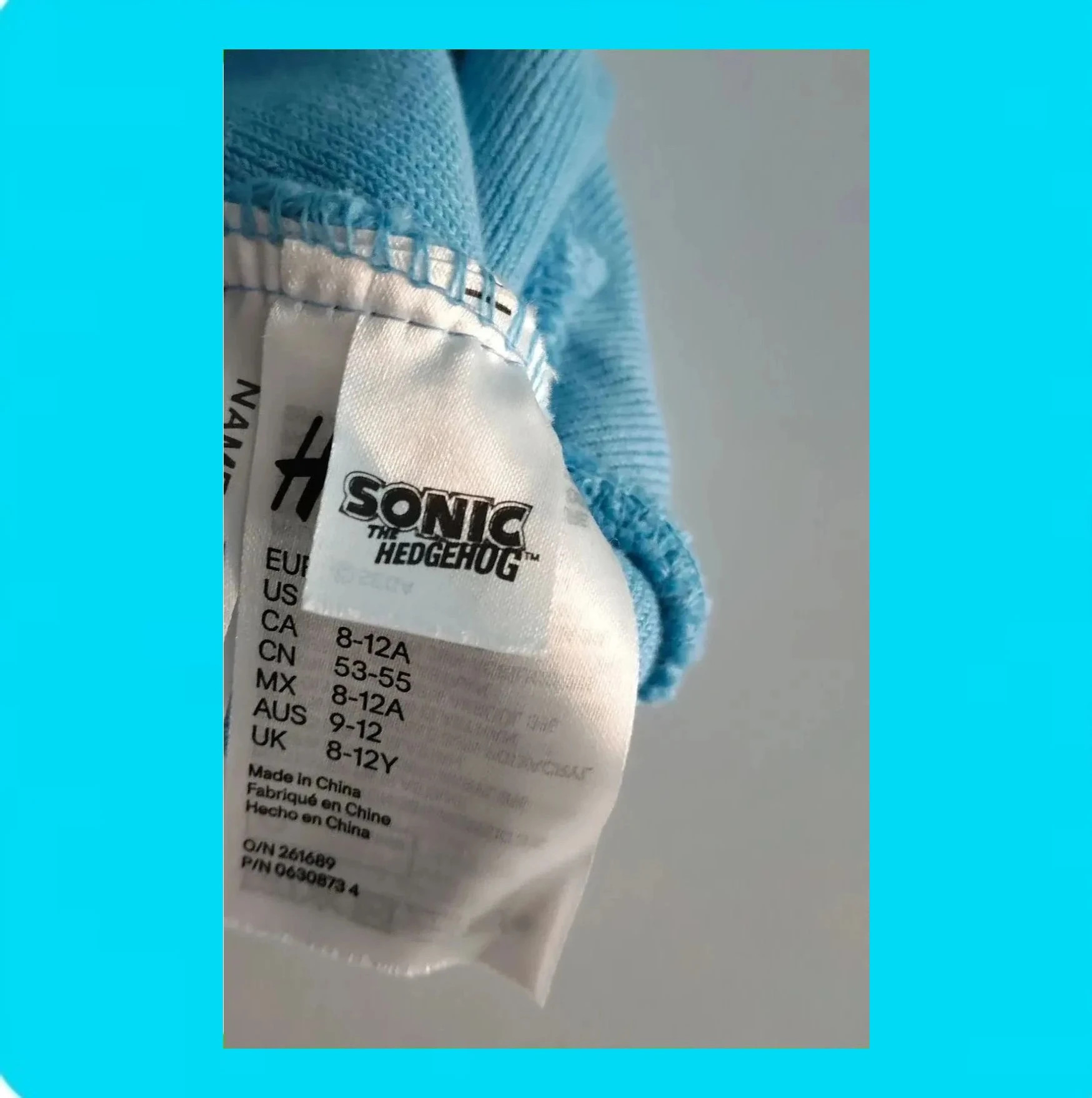 🩵 Gorro Niño Invierno Sonic 🩵 – H&M – taille 8-12 ans, 56 cm 5