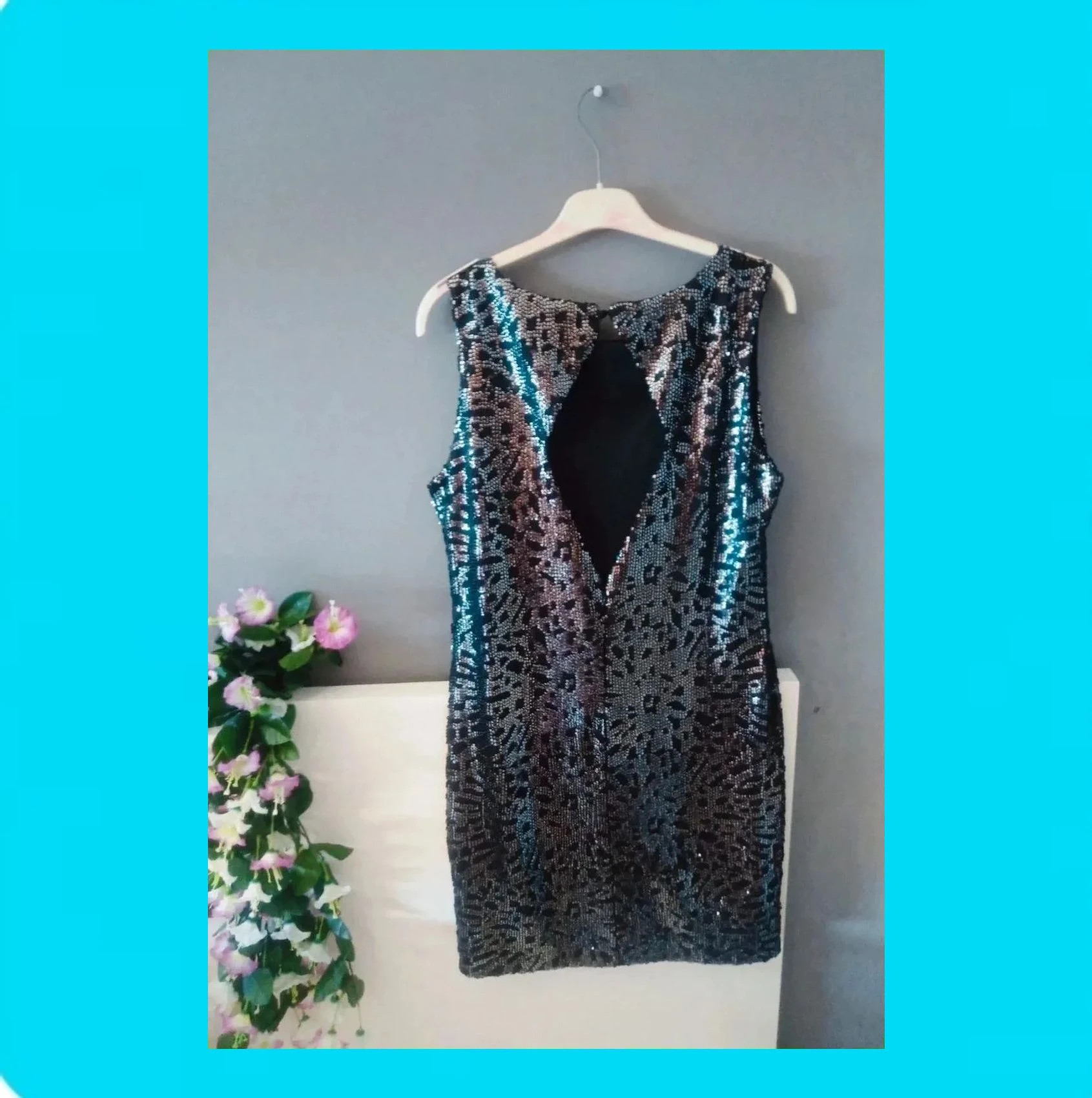 💗 Espectacular Vestido Mujer Lentejuelas 💗 – Sfera – taille L / 40 / 12 2