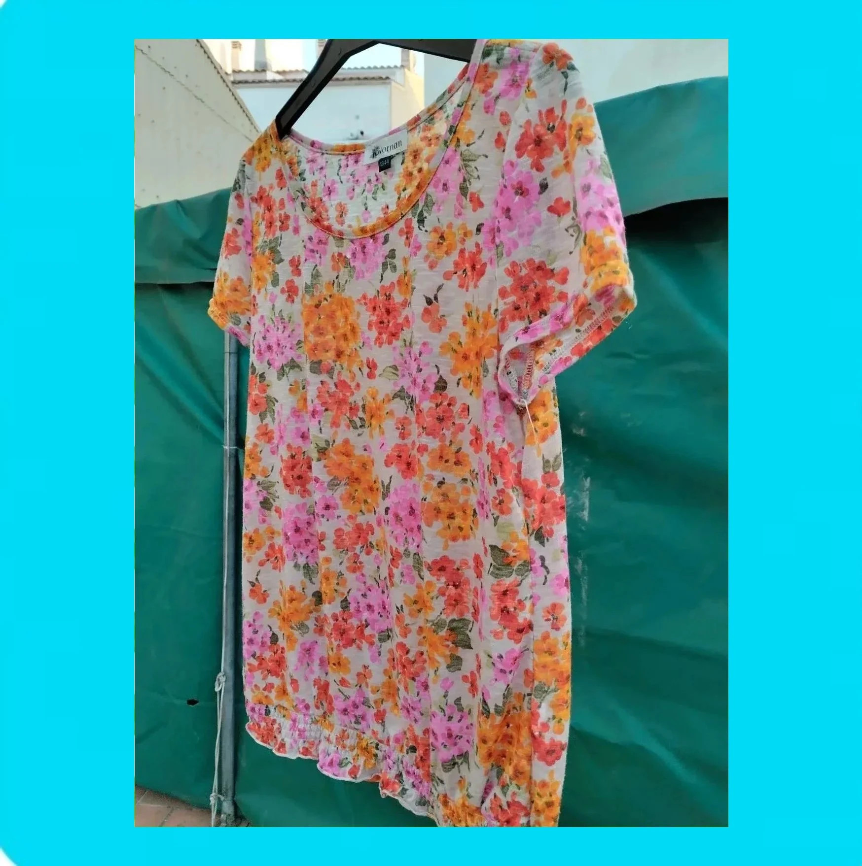 🩷Bonita Camiseta Mujer Con estampado Floral – Kiabi – taille XL / 42 / 14 4