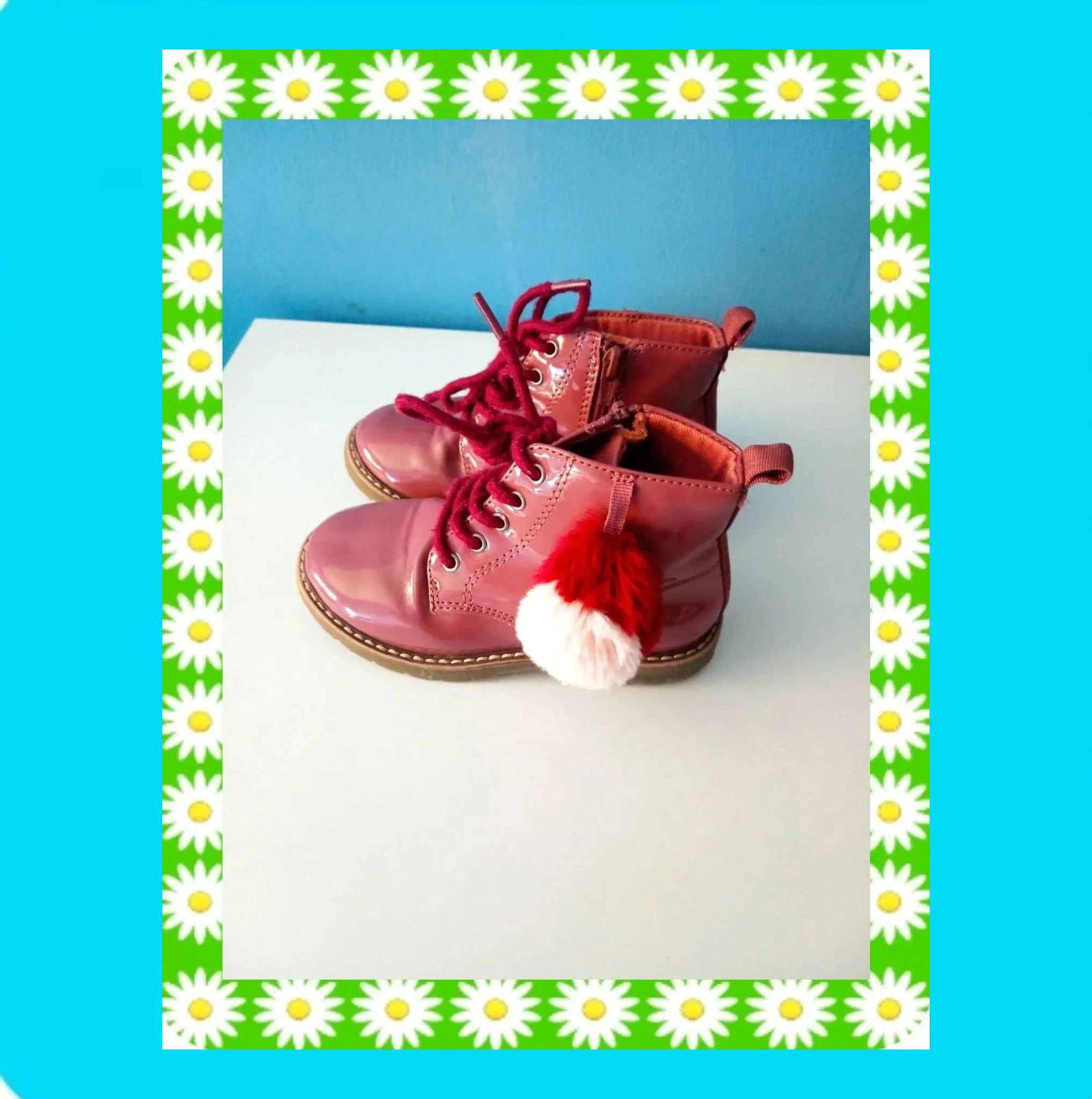 🩷 Preciosas Botas Zara Niña Con Pompones 🩷 – Zara – taille 24 3