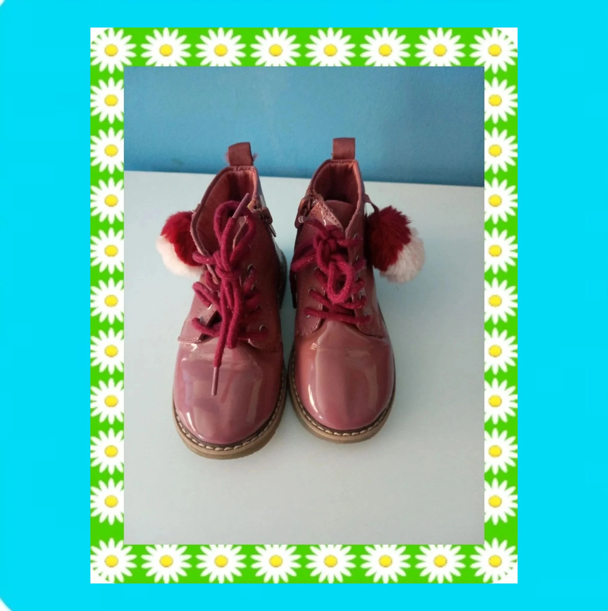 🩷 Preciosas Botas Zara Niña Con Pompones 🩷 – Zara – taille 24 2