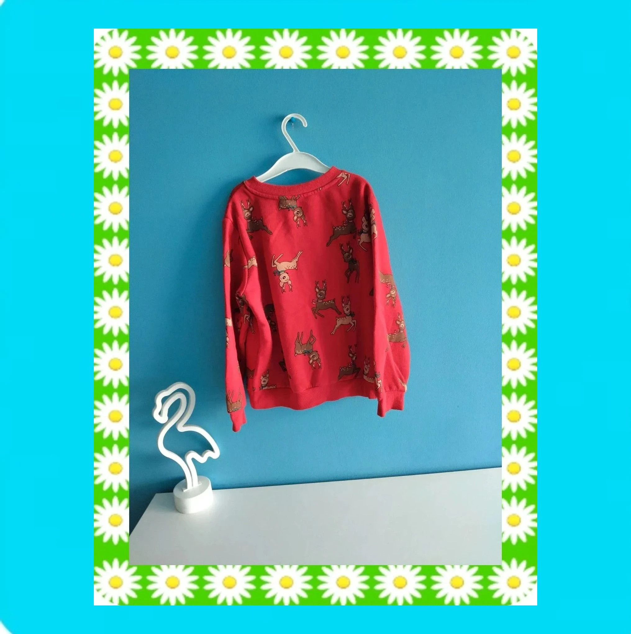 🩷 Bonita Sudadera Niña Con Renos 🩷 – H&M – taille 7 ans / 122 cm 2