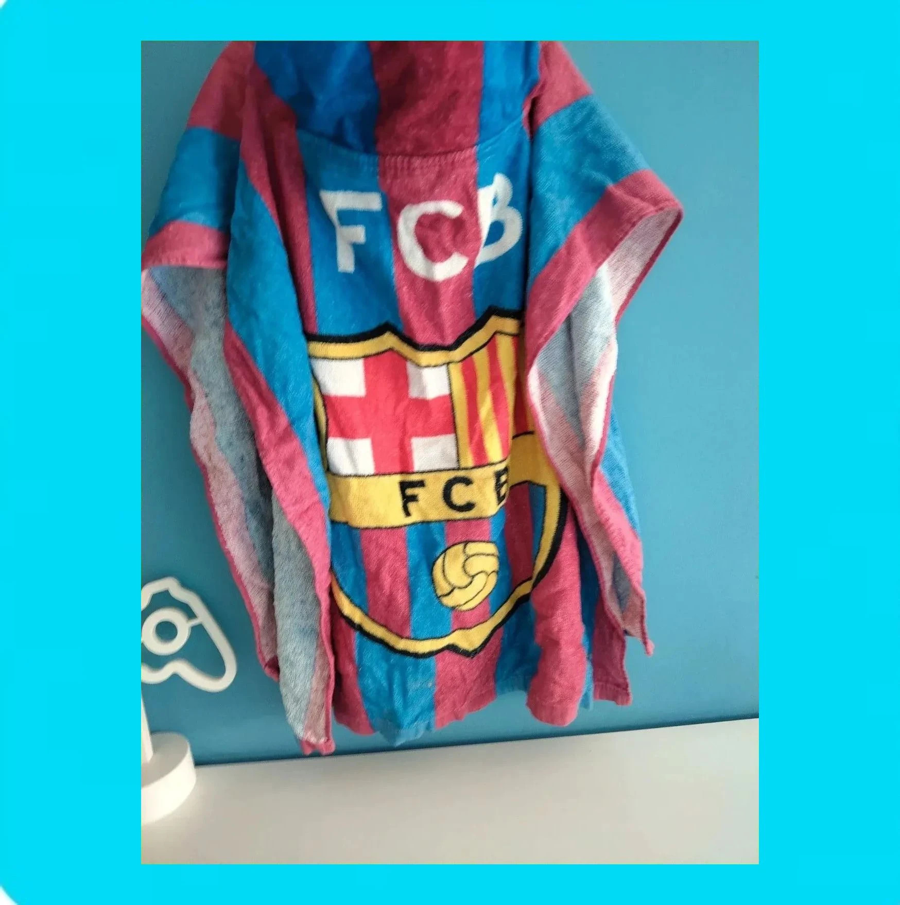 🩵 Poncho Toalla Infantil F.C Barcelona 🩷 – taille Taille unique 3