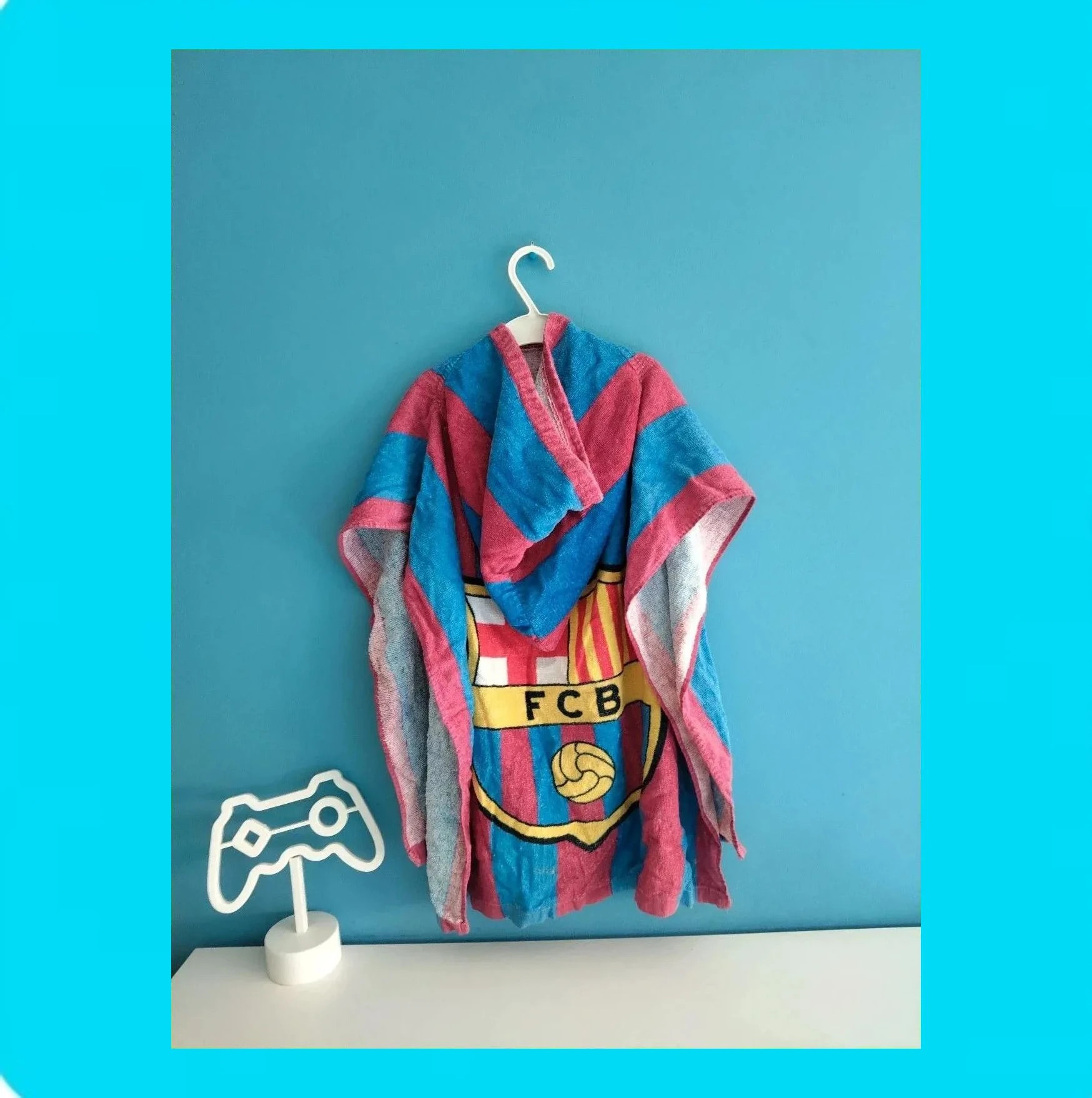 🩵 Poncho Toalla Infantil F.C Barcelona 🩷 – taille Taille unique 4