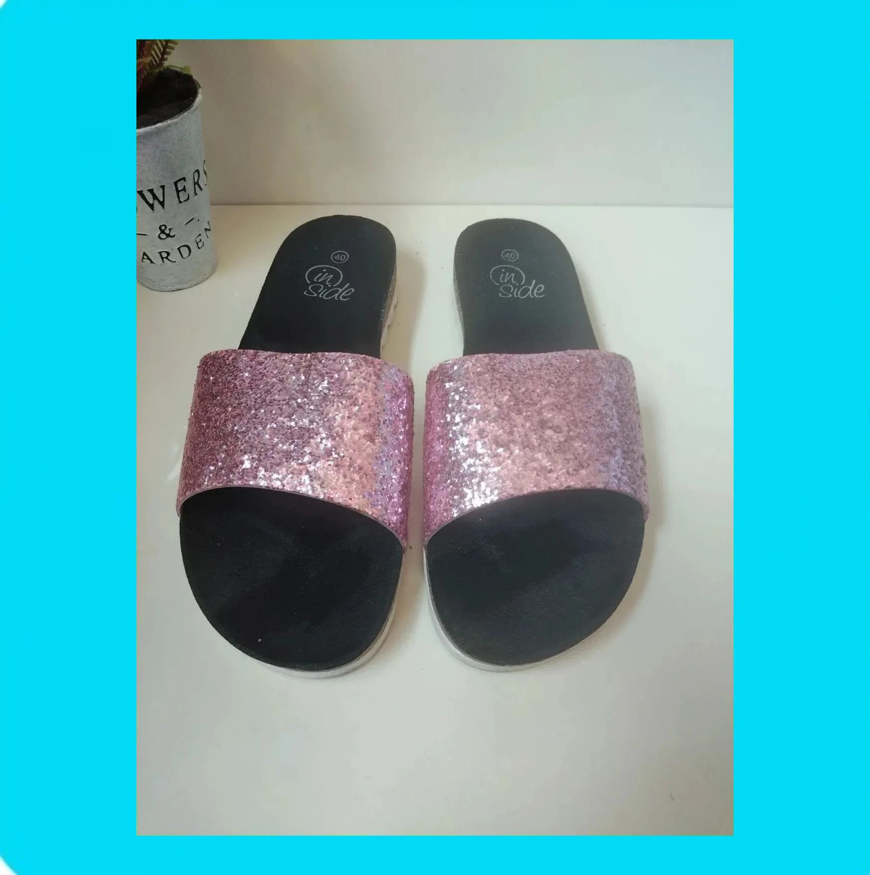 💓Preciosas Sandalias Mujer Purpurina 💓 – Inside – taille 40 2
