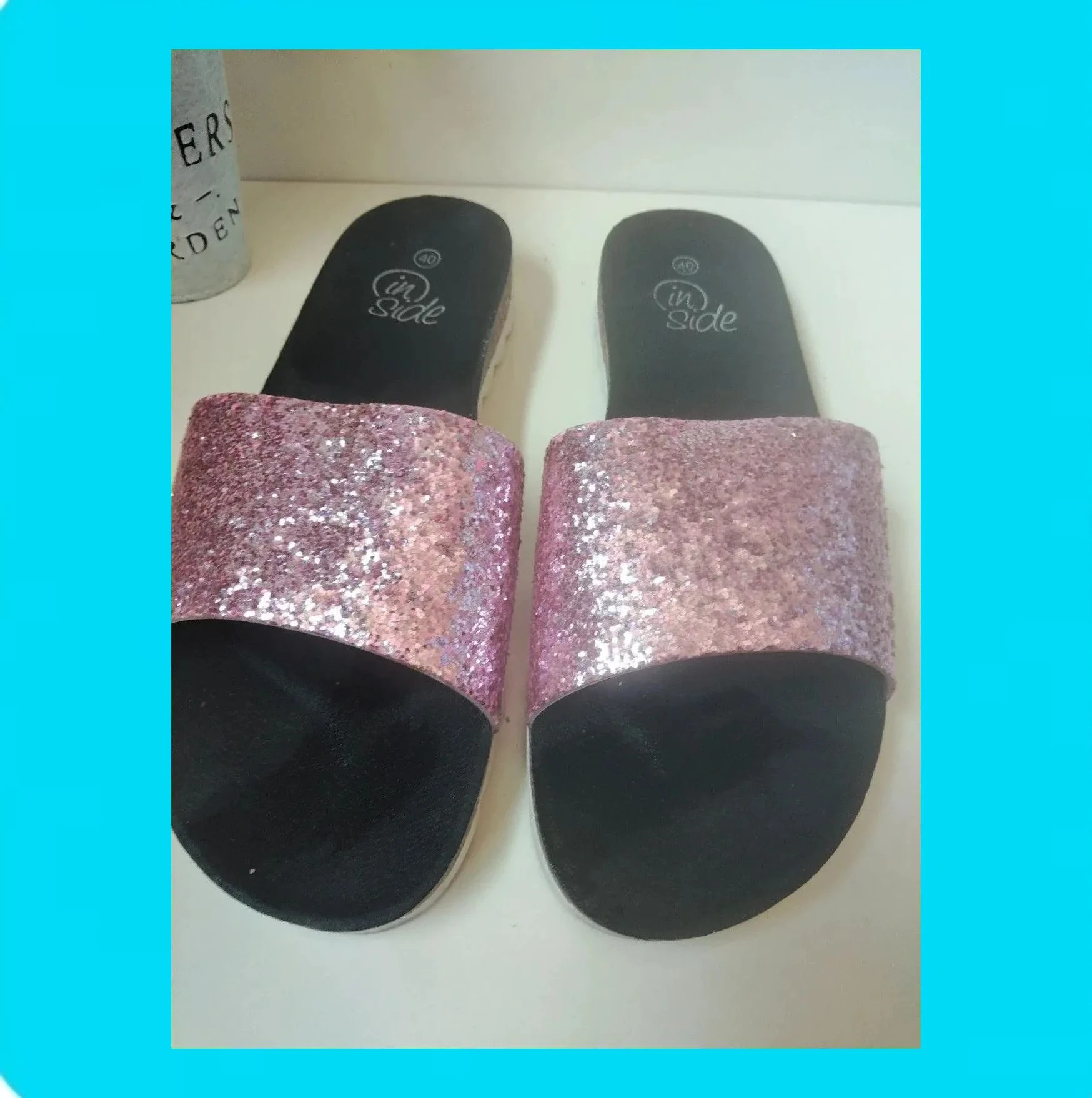 💓Preciosas Sandalias Mujer Purpurina 💓 – Inside – taille 40 3