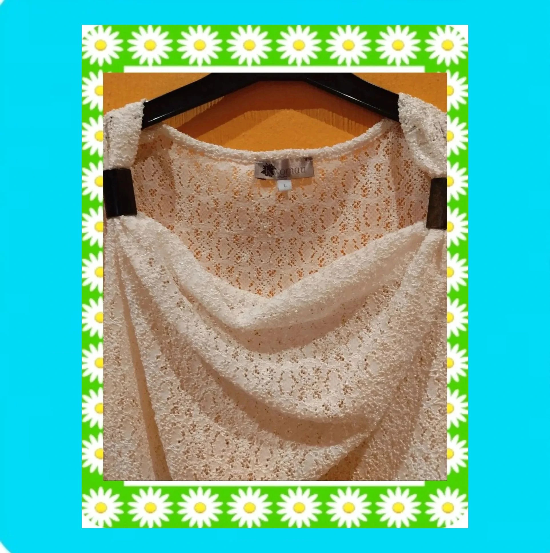 🩷 Camiseta Mujer Detalles Tirantes Calada – Kiabi – taille L / 40 / 12 3